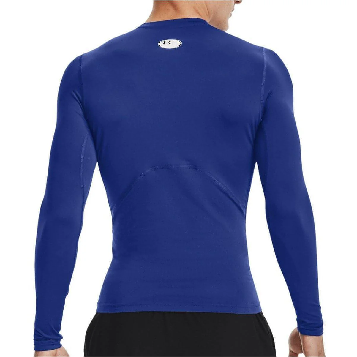 Under Armour HeatGear Armour Long Sleeve Mens Compression Top - Blue - Image 2