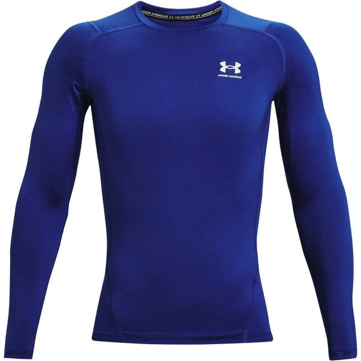 Under Armour HeatGear Armour Long Sleeve Mens Compression Top - Blue - Image 4