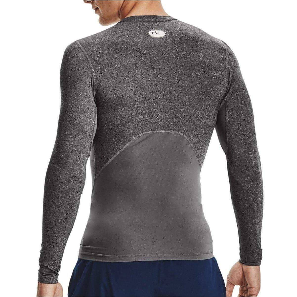 Under Armour HeatGear Armour Long Sleeve Mens Compression Top - Grey - Image 2