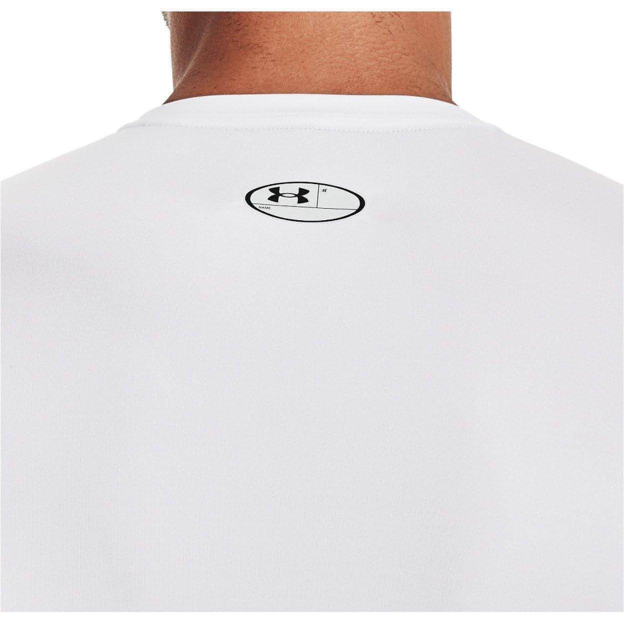 Under Armour HeatGear Armour Long Sleeve Mens Compression Top - White - Image 3