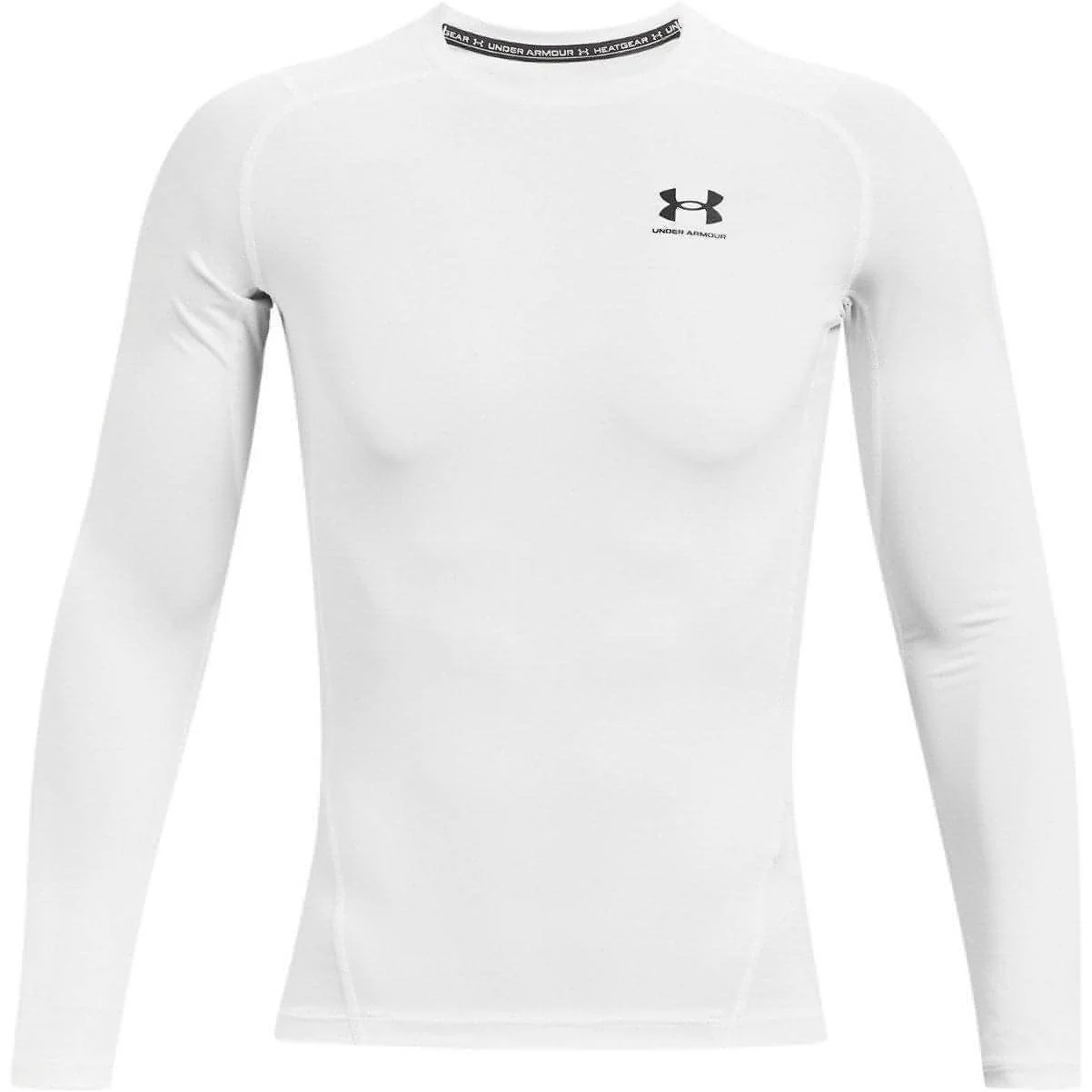 Under Armour HeatGear Armour Long Sleeve Mens Compression Top - White - Image 4