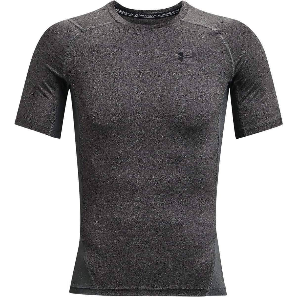 Under Armour HeatGear Armour Short Sleeve Mens Compression Top - Grey - Image 4