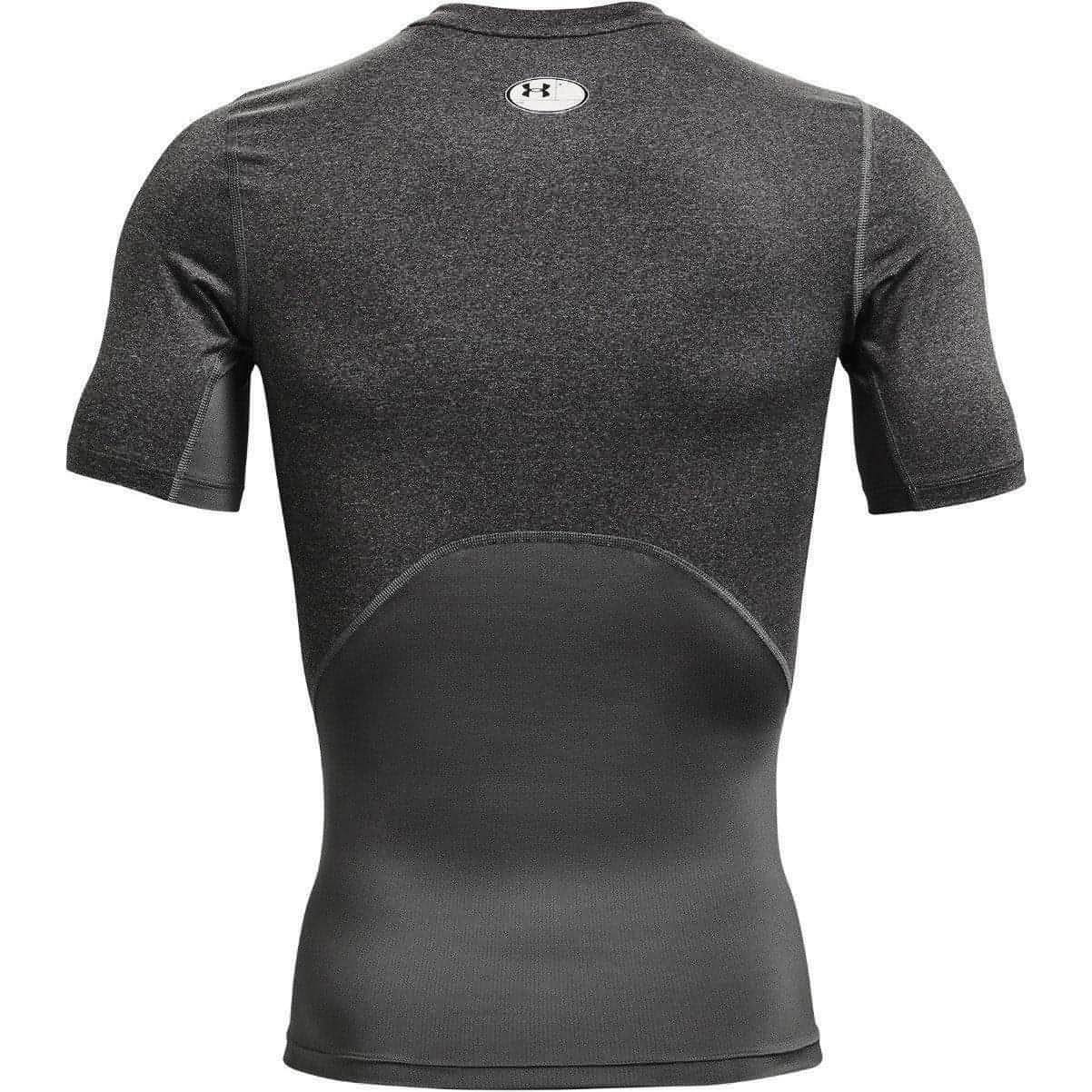 Under Armour HeatGear Armour Short Sleeve Mens Compression Top - Grey - Image 5