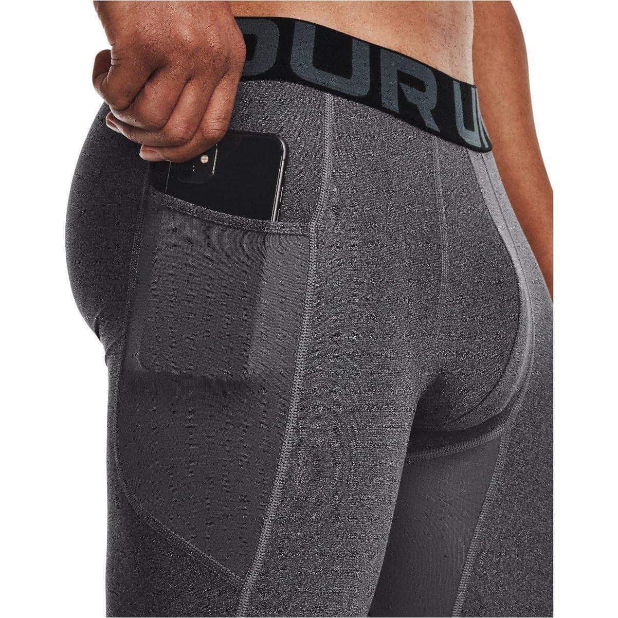 Under Armour HeatGear Mens Short Compression Tights - Grey - Image 3