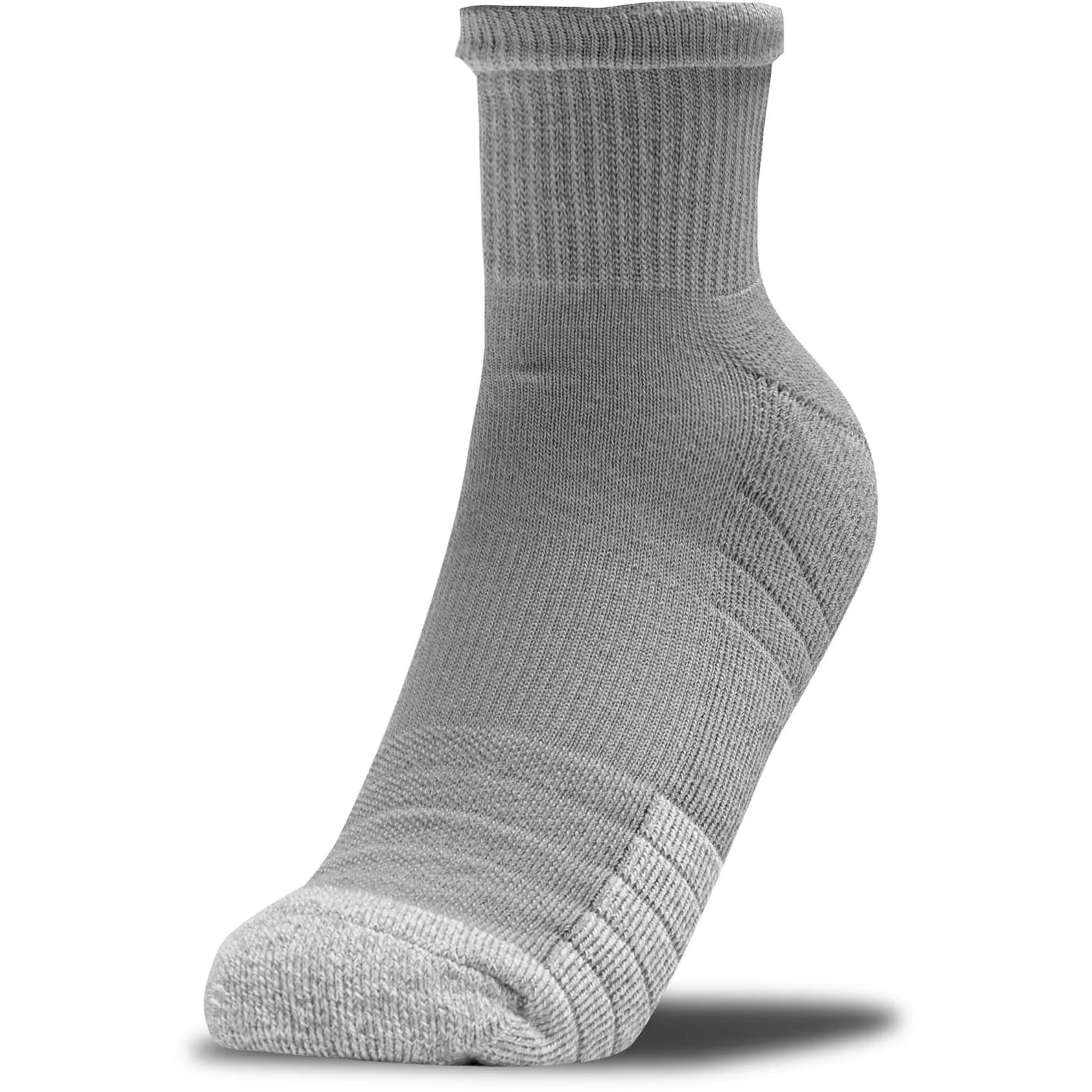 Under Armour HeatGear Quarter (3 Pack) Socks - Grey - Image 5