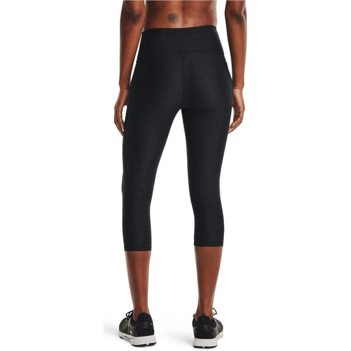 Under Armour Hi-Rise Womens 3/4 Capri Running Tights - Black - Image 2