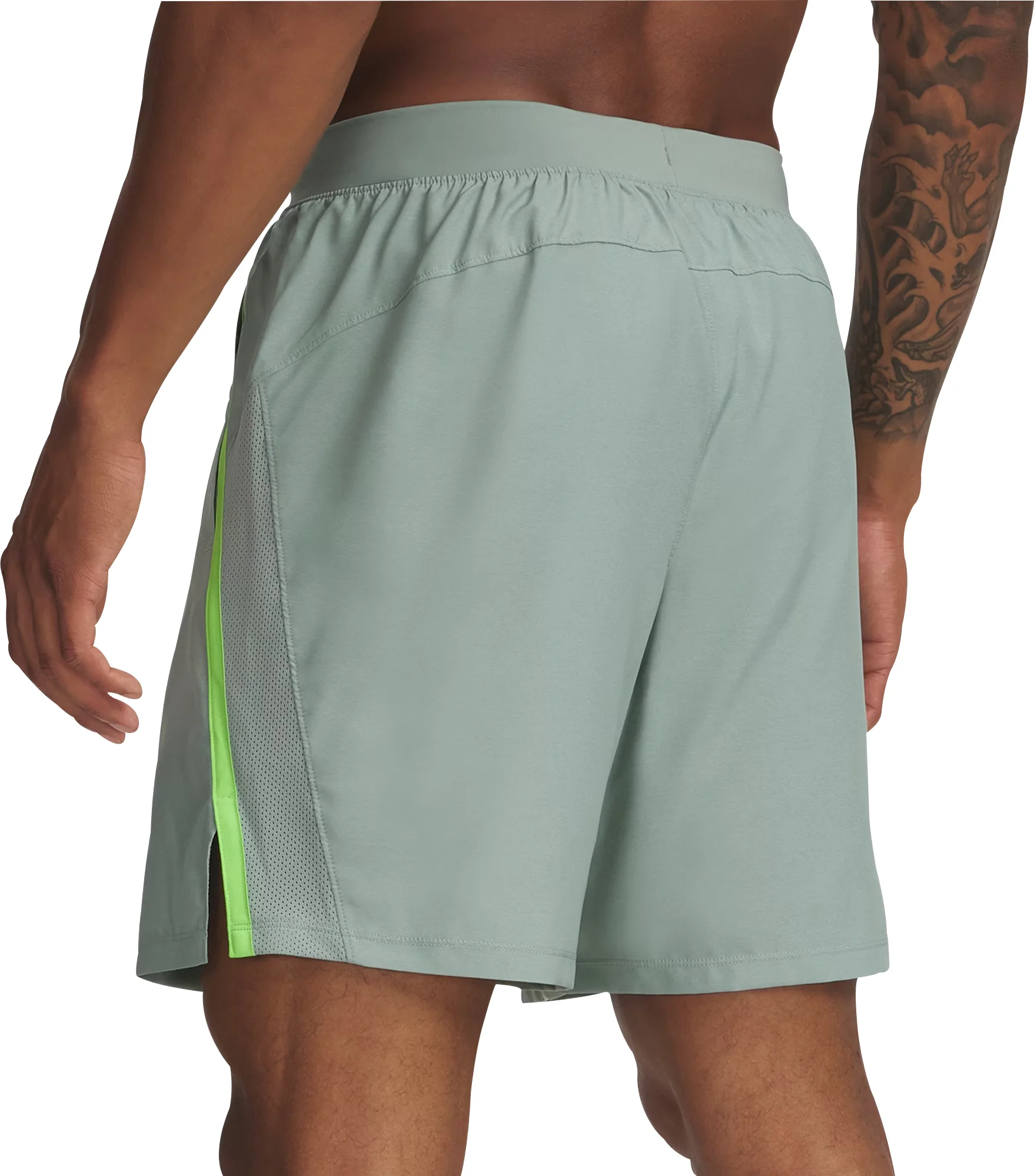Under Armour Launch 7 Inch Mens Running Shorts - Green - Image 2