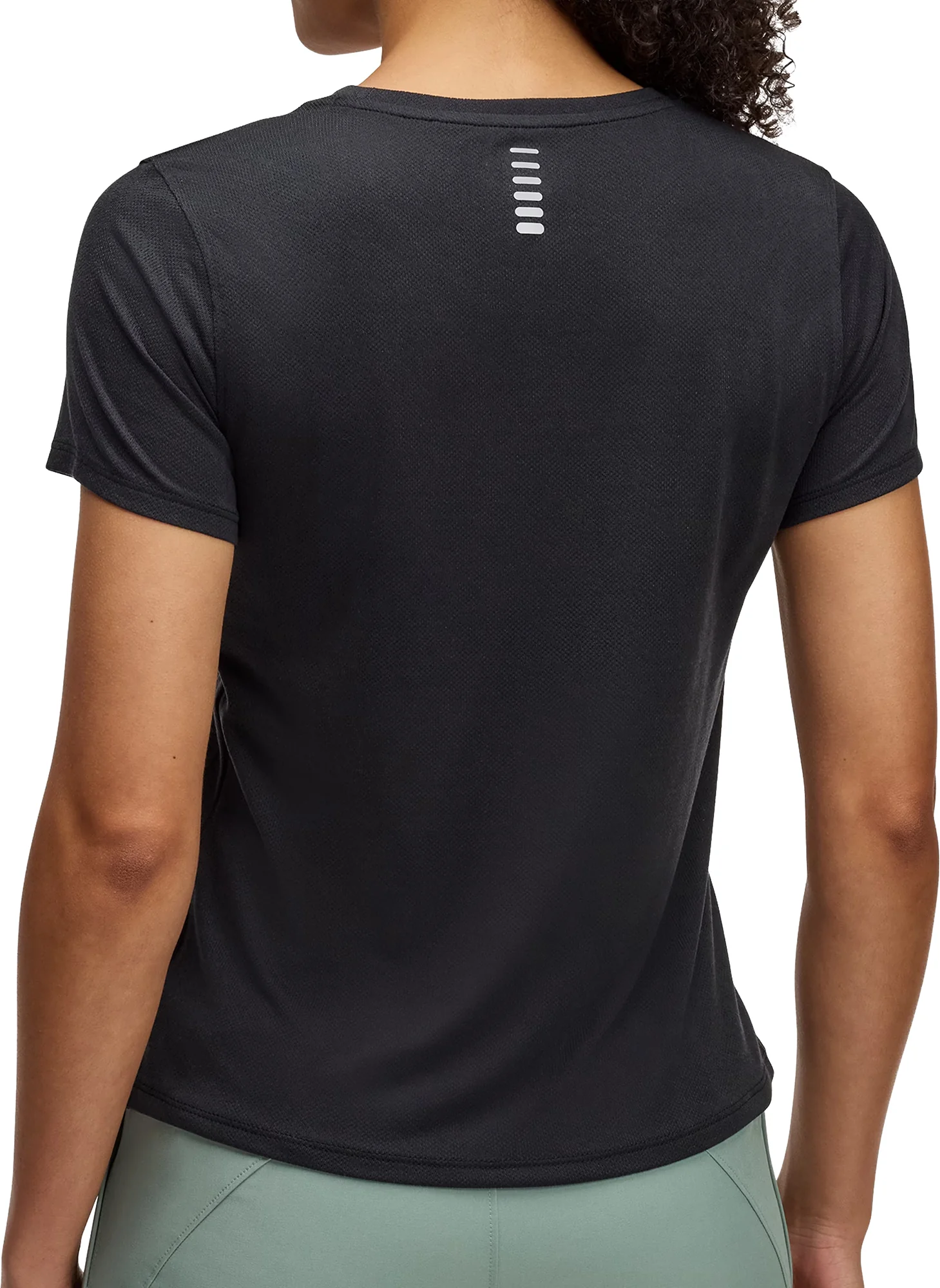Under Armour Launch Camo Short Sleeve Womens Running Top - Black - Image 2