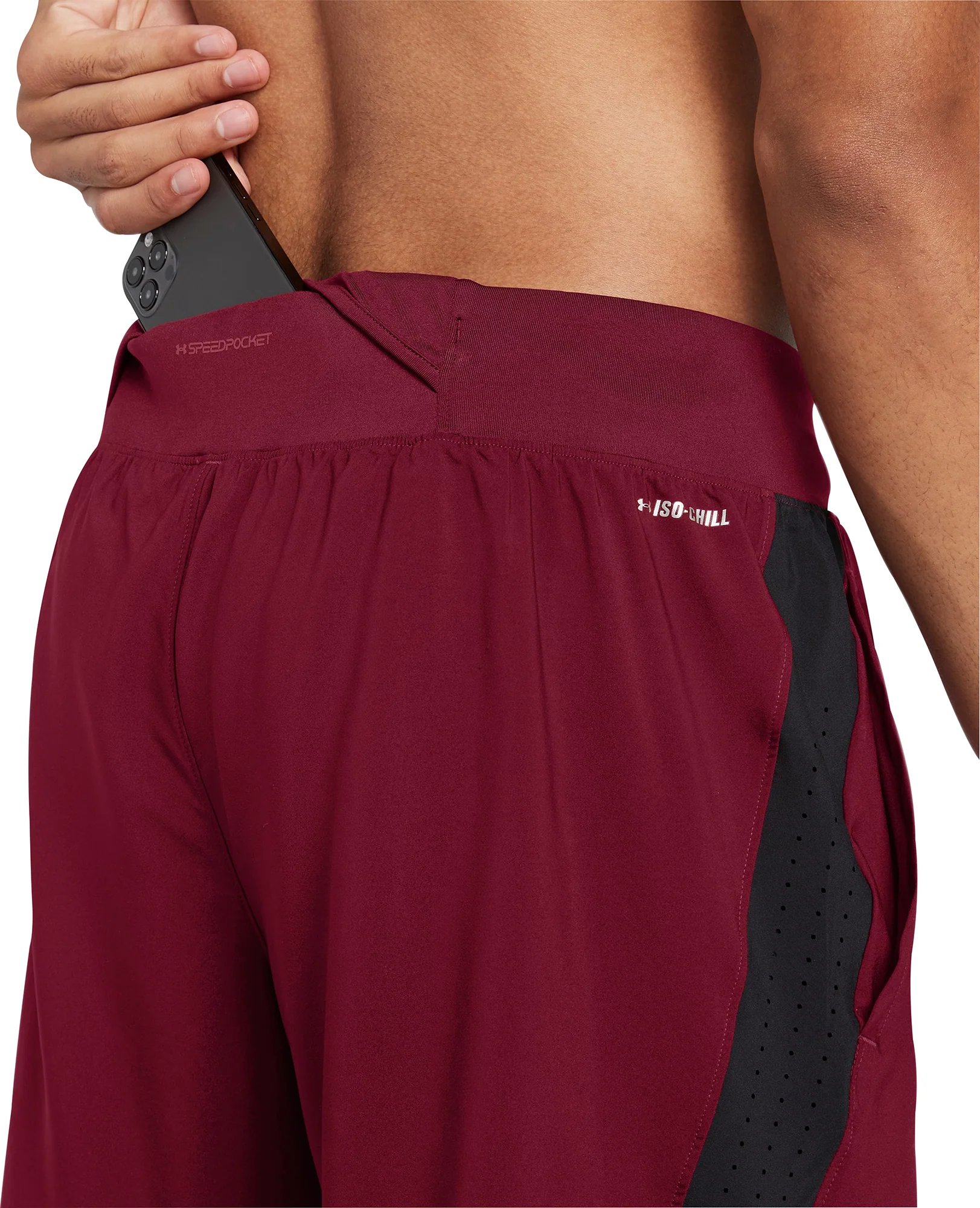 Under Armour Launch Elite 2 In 1 Mens Running Shorts - Red - Image 3
