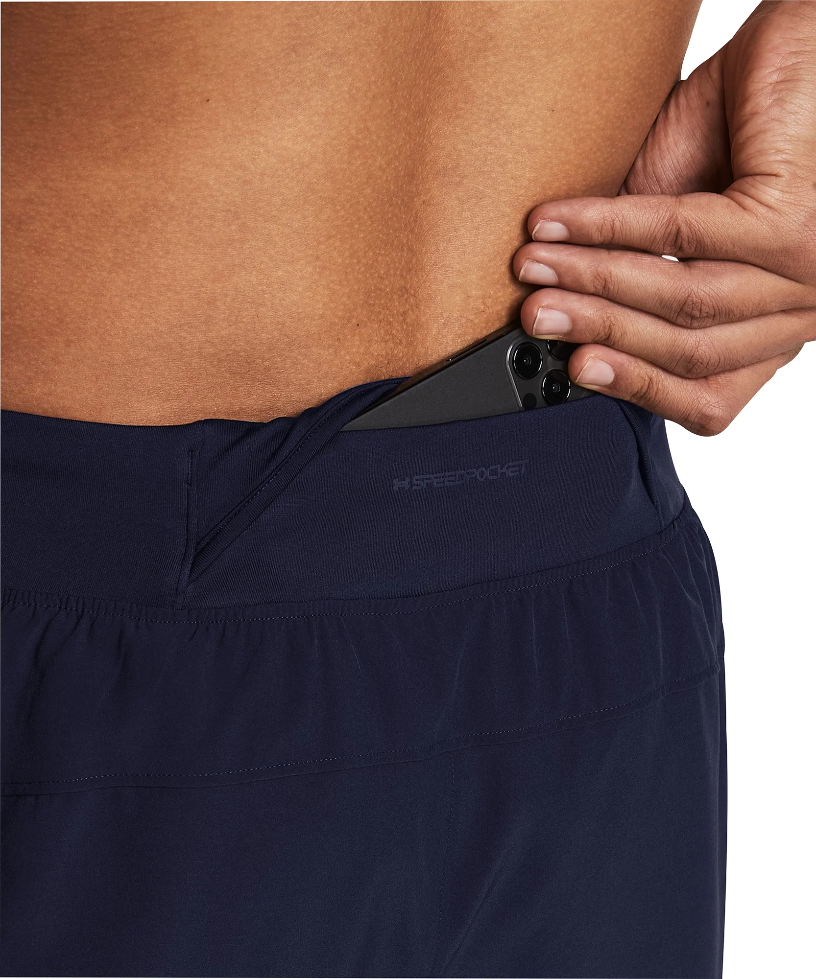 Under Armour Launch Elite 5 Inch Mens Running Shorts - Blue - Image 3