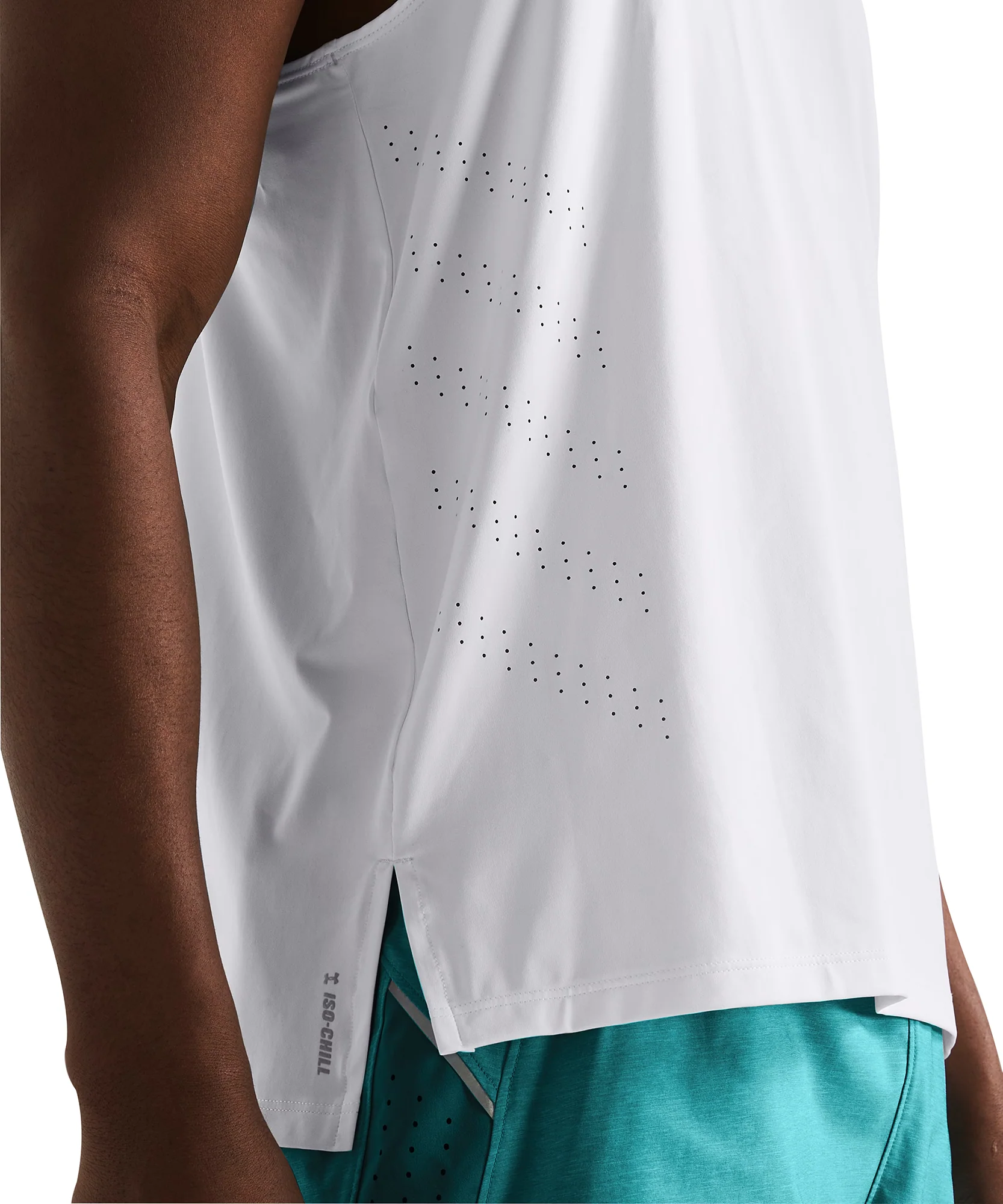 Under Armour Launch Elite Mens Running Vest - White - Image 3