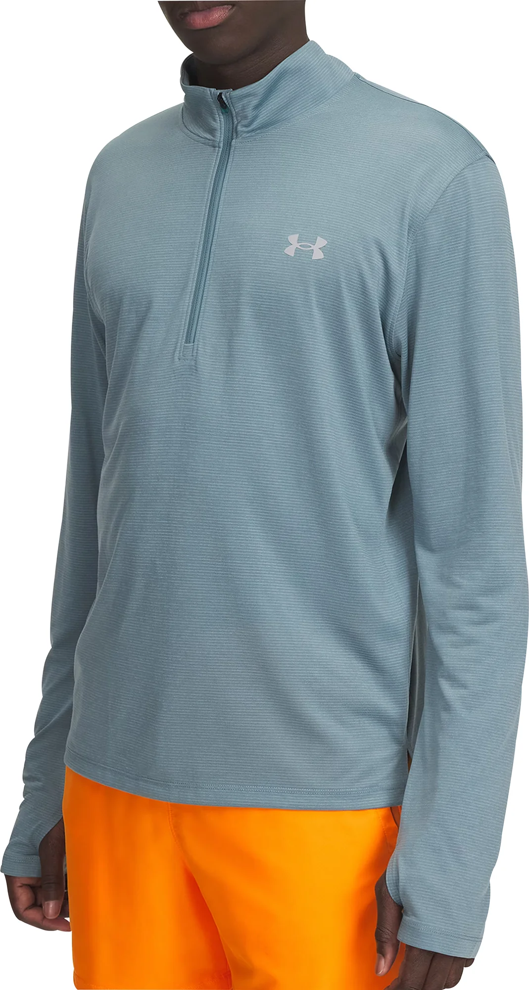 Under Armour Launch Half Zip Long Sleeve Mens Running Top - Blue