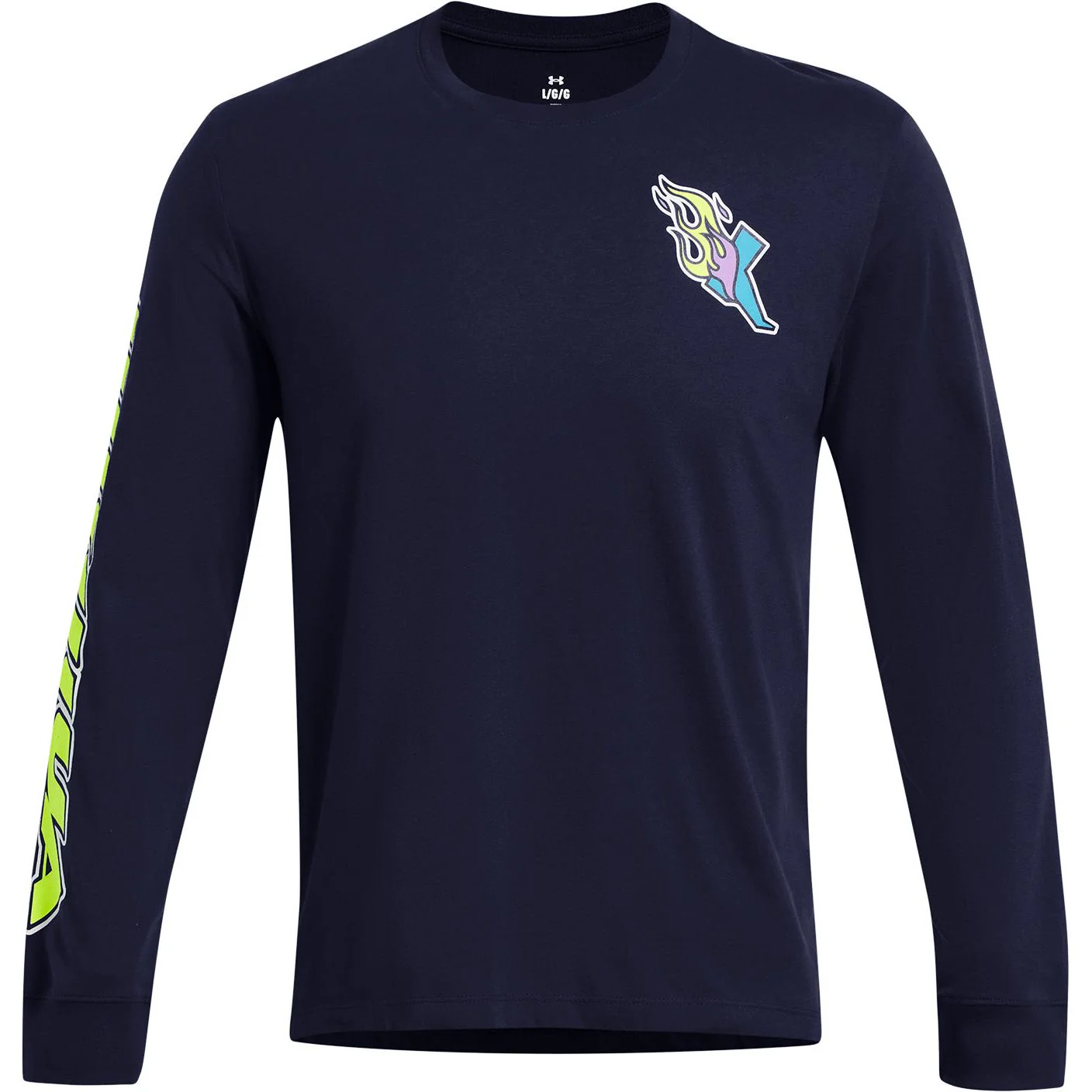 Under Armour Launch Long Sleeve Mens Running Top - Navy - Image 3