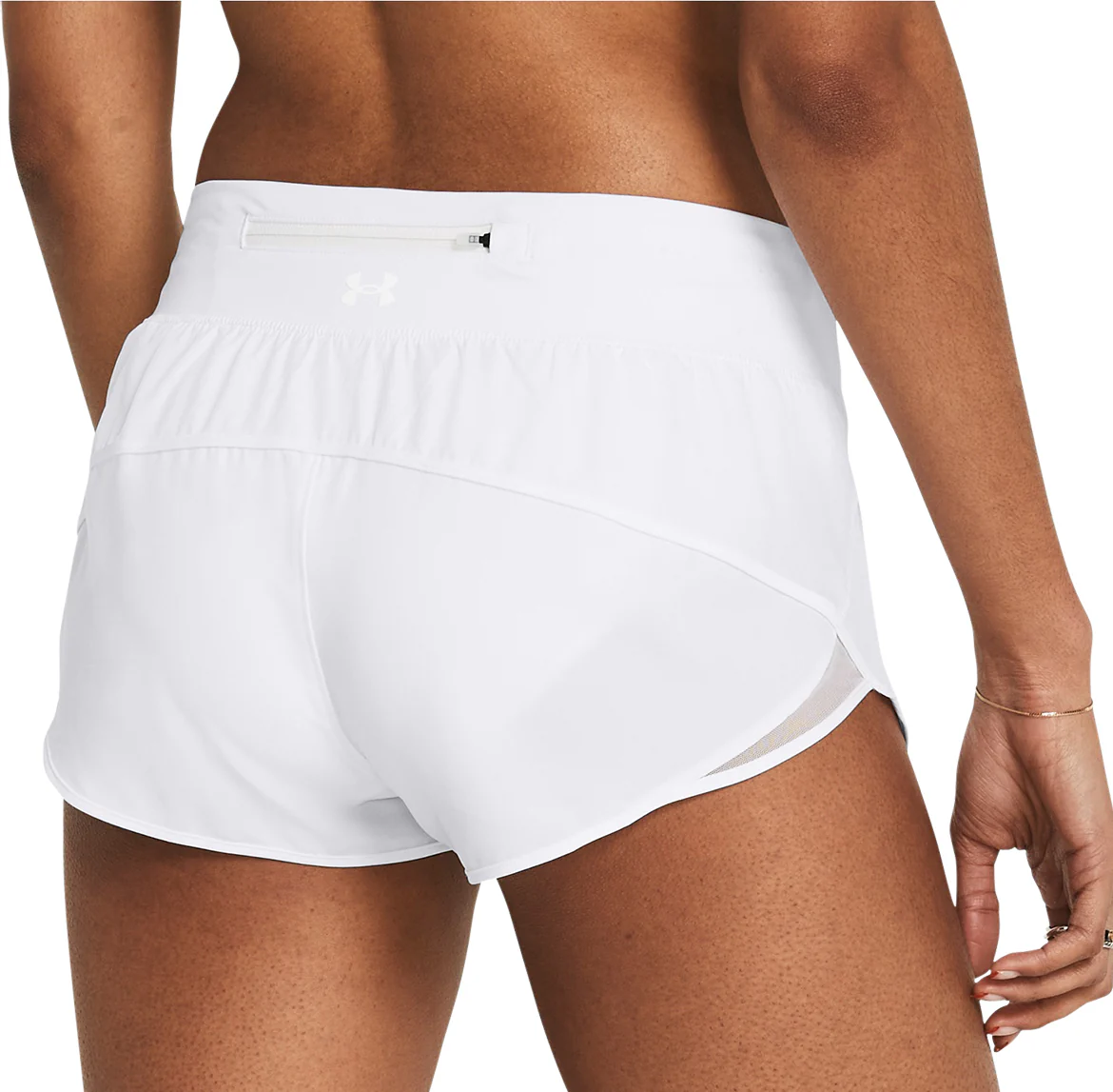 Under Armour Launch Pro 2 Inch Womens Running Shorts - White - Image 2