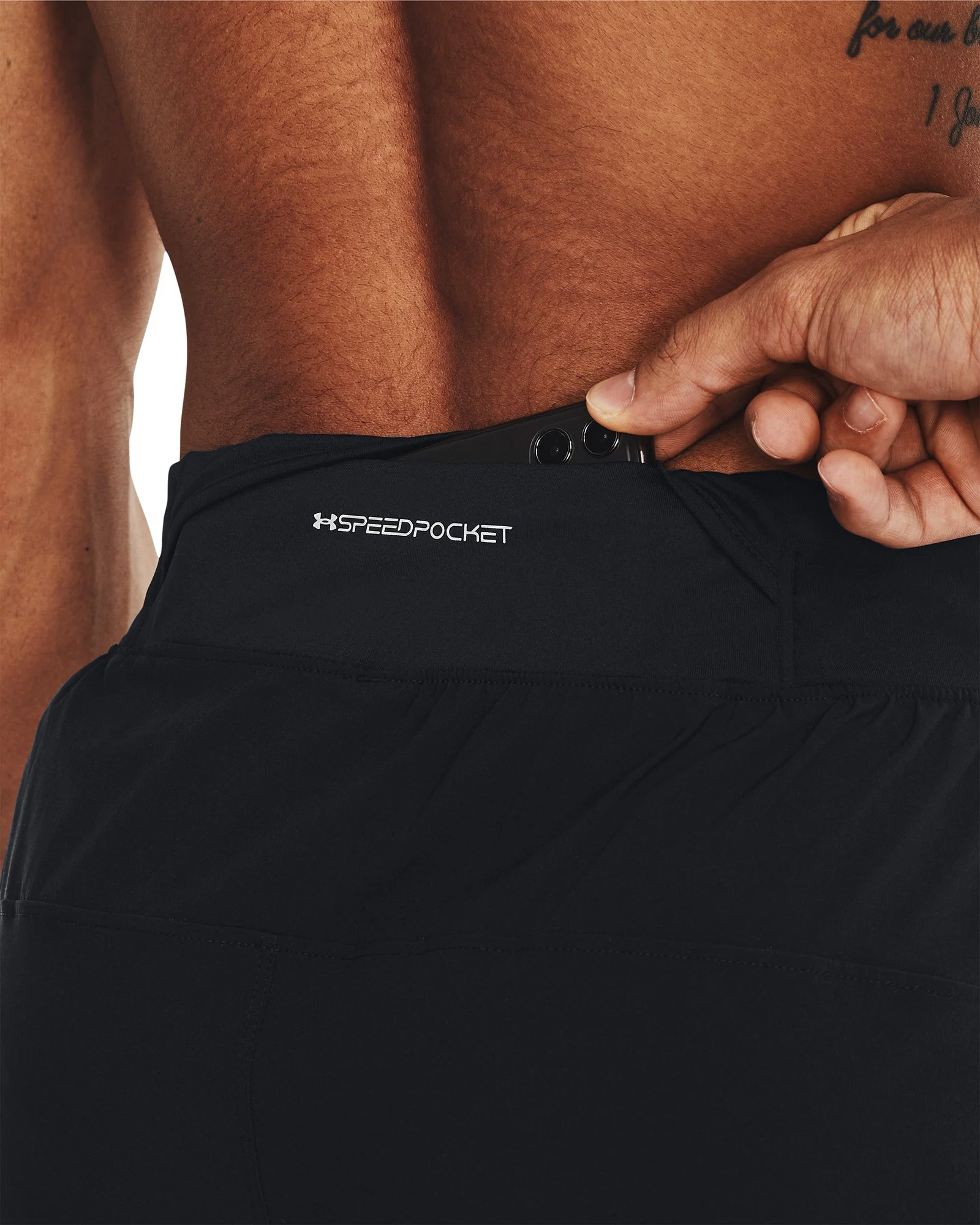 Under Armour OutRun The Storm Mens Track Pants - Black - Image 4