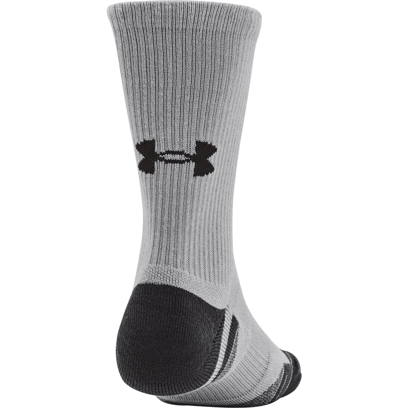Under Armour Performance Tech (3 Pack) Crew Socks - Grey - Image 3