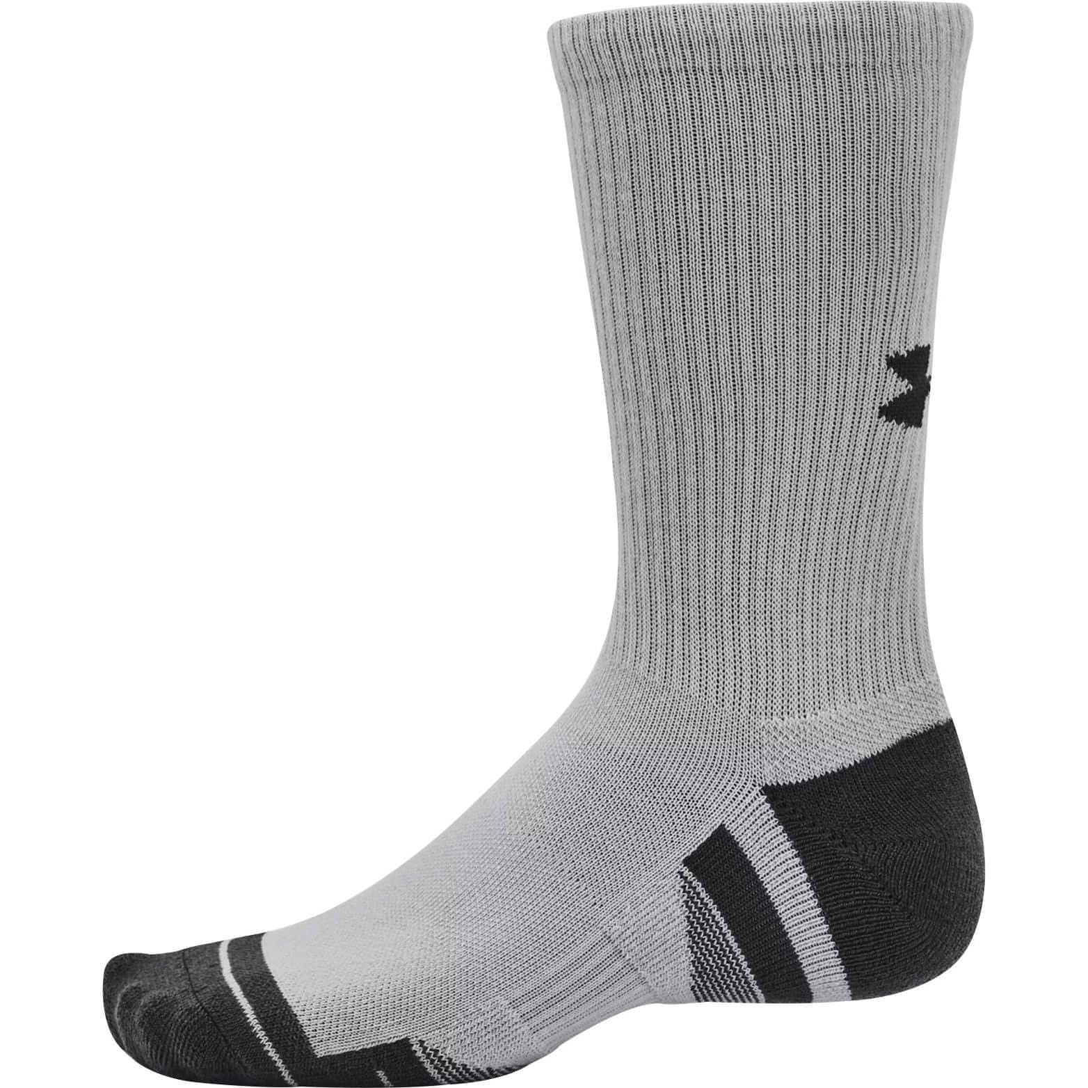 Under Armour Performance Tech (3 Pack) Crew Socks - Grey - Image 4