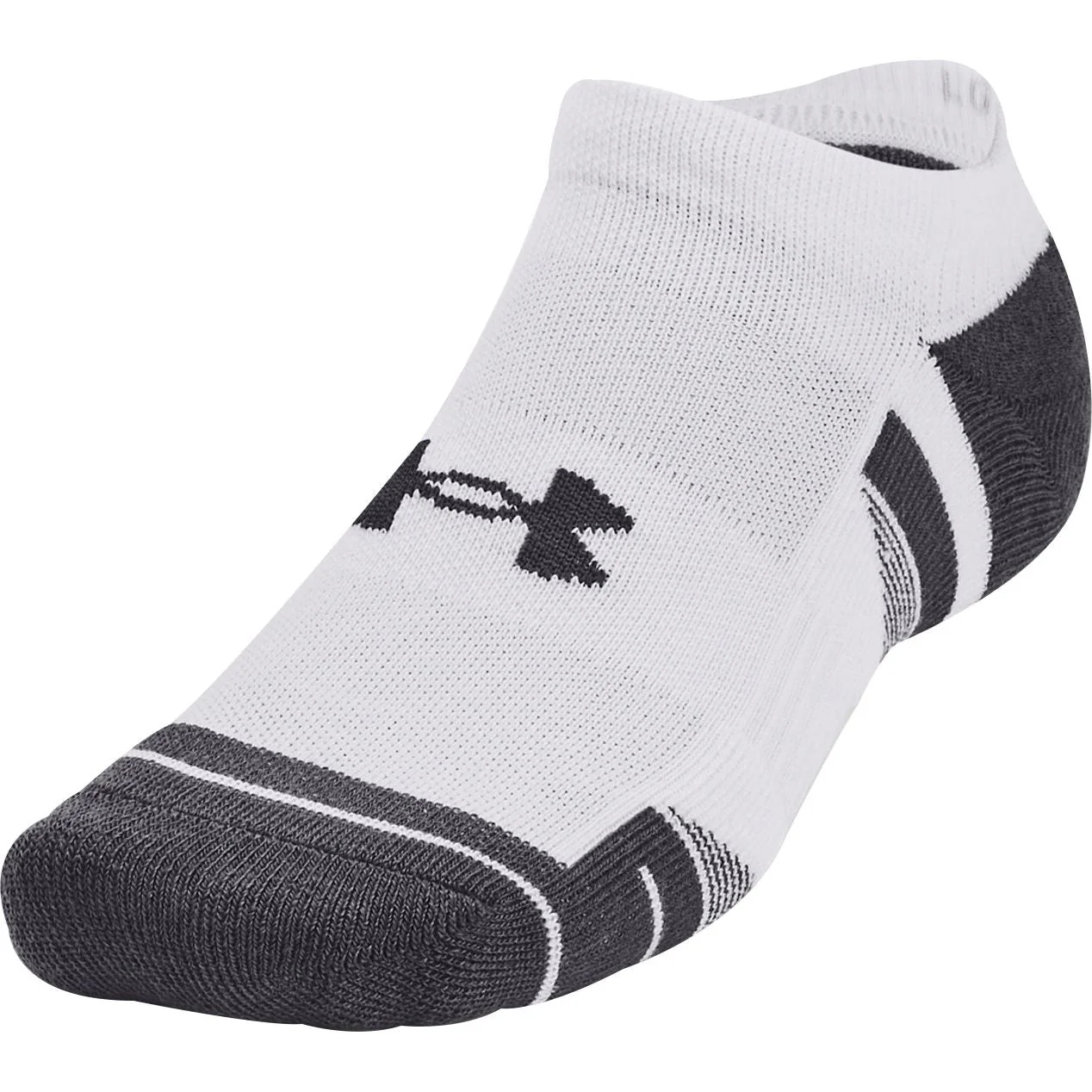 Under Armour Performance Tech (3 Pack) No Show Socks - White - Image 2