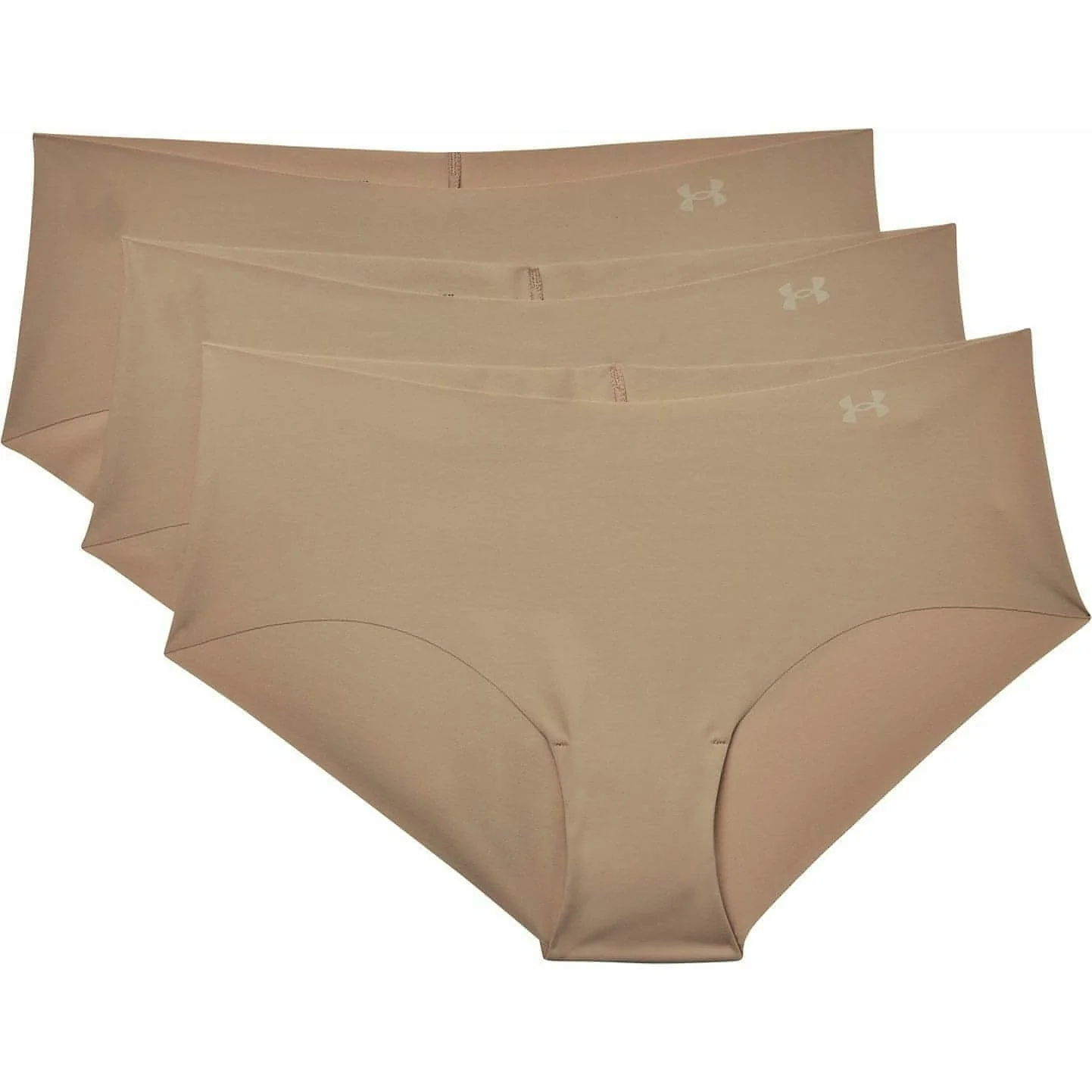 Under Armour Pure Stretch (3 Pack) Womens Hipster Brief - Beige - Image 4