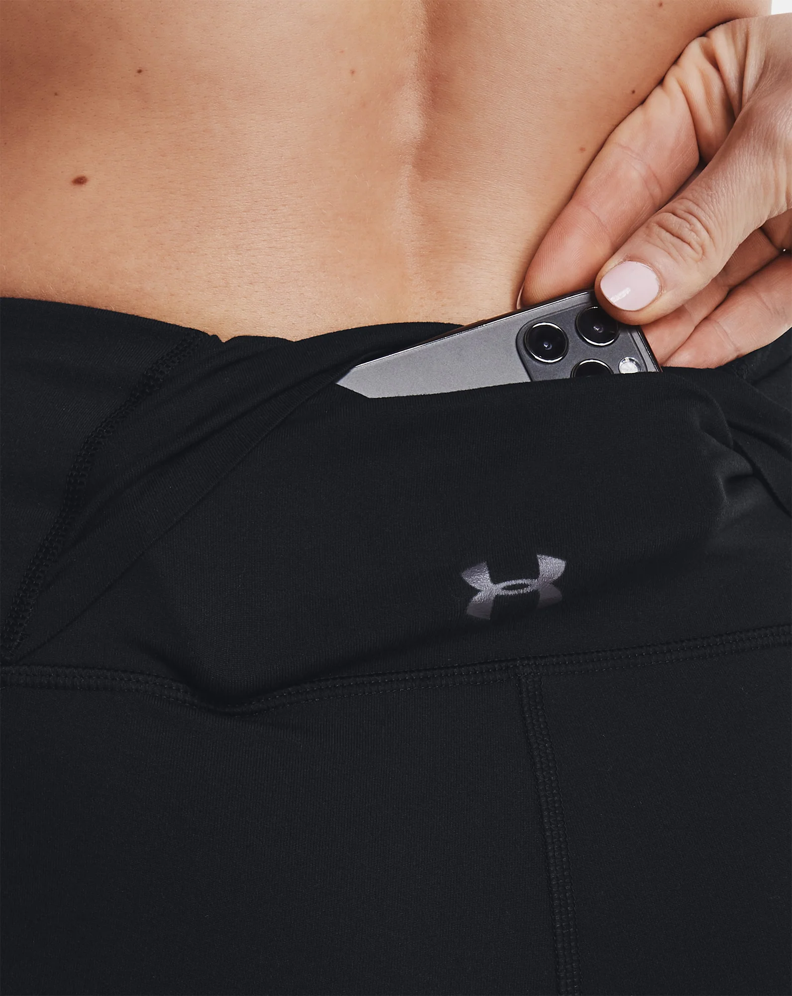 Under Armour Reflect Womens Long Running Tights - Black - Image 3