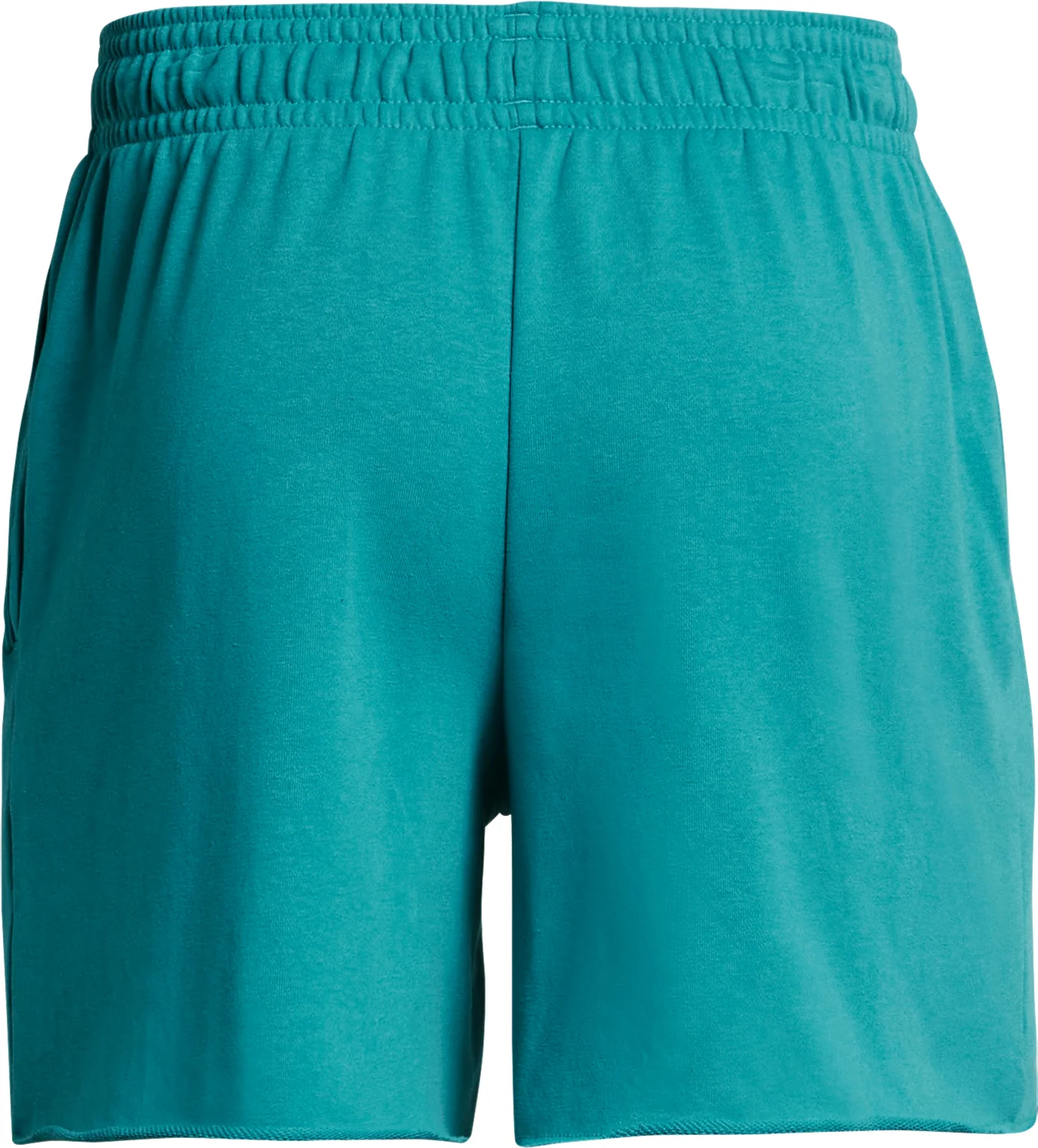 Under Armour Rival Terry 6 Inch Mens Training Shorts - Green - Image 4