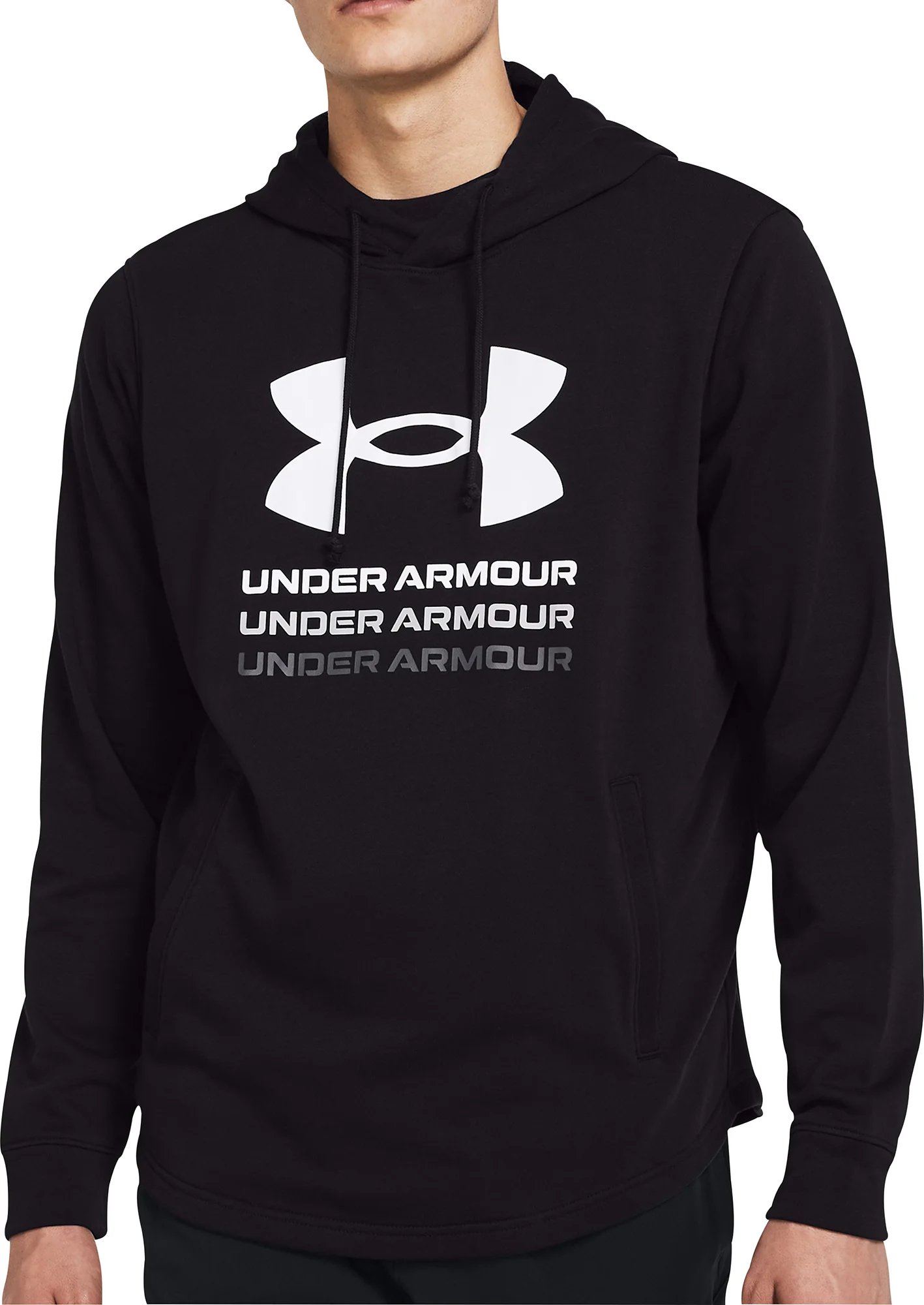 Under Armour Rival Terry Graphic Mens Training Hoody - Black
