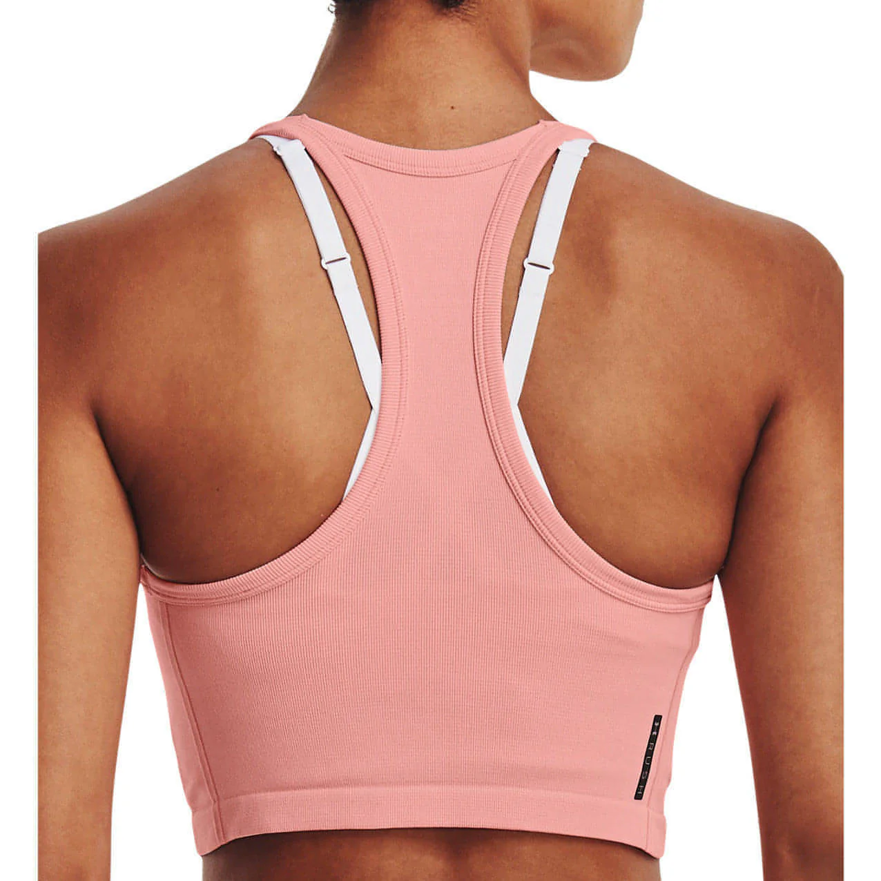 Under Armour Rush Seamless Womens Training Crop Top - Pink - Image 2