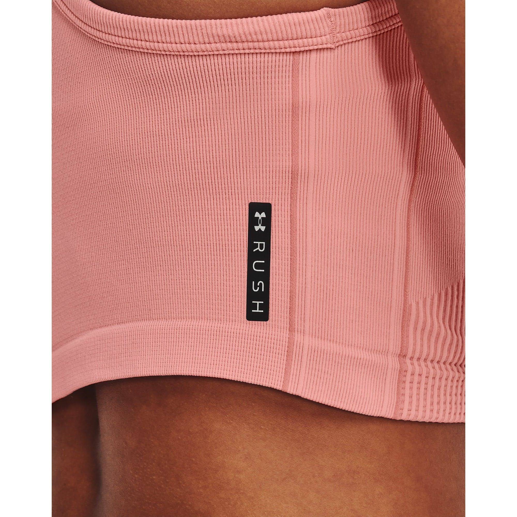 Under Armour Rush Seamless Womens Training Crop Top - Pink - Image 3