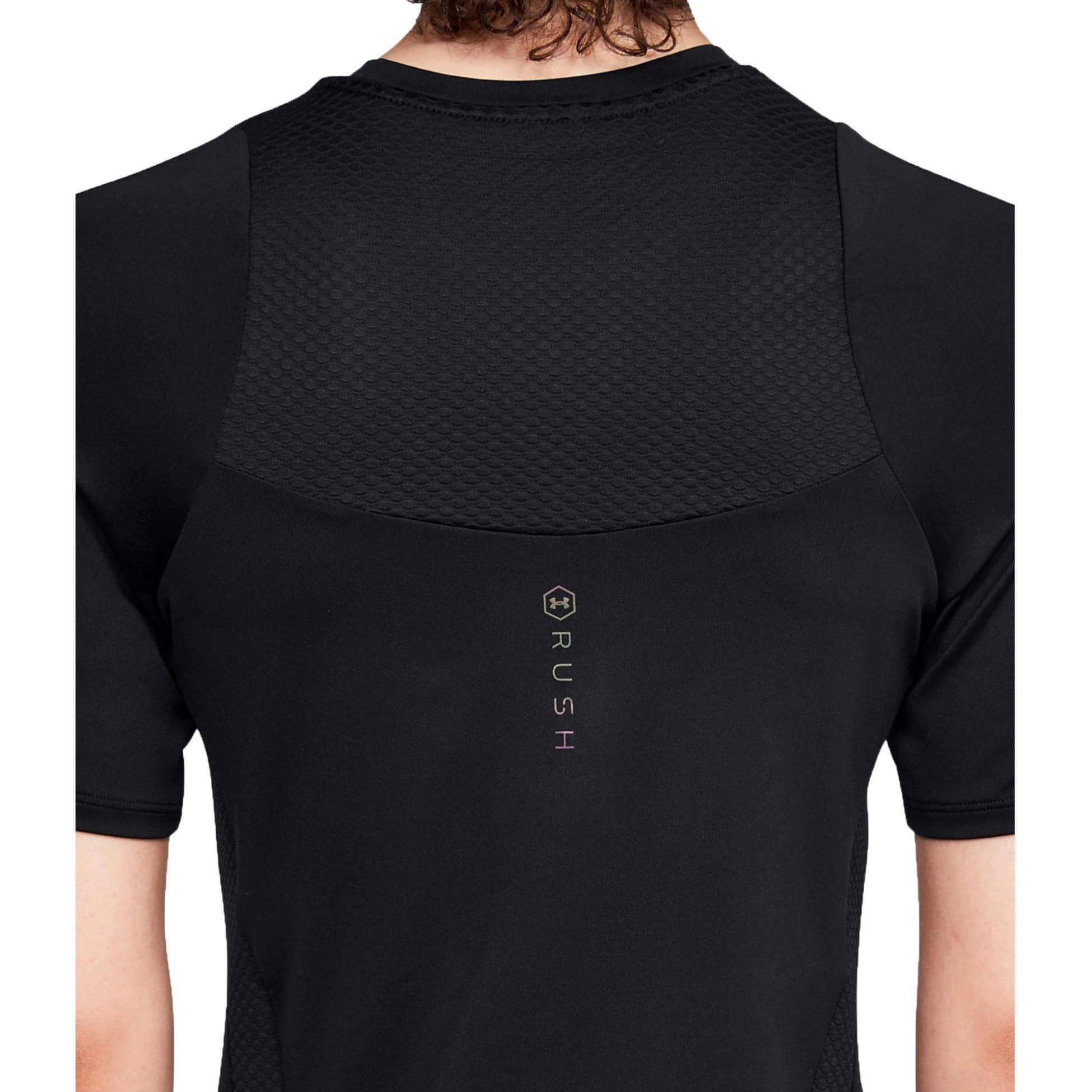 Under Armour Rush Short Sleeve Womens Training Top - Black - Image 3