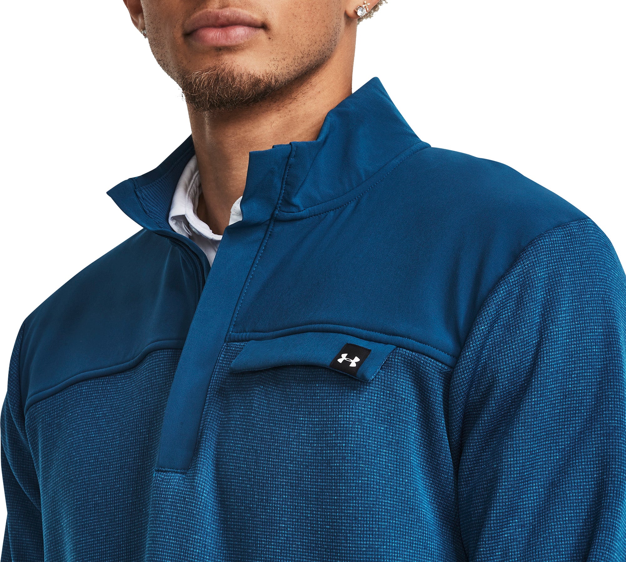 Under Armour Storm Half Zip Mens Golf Sweater - Blue - Image 4