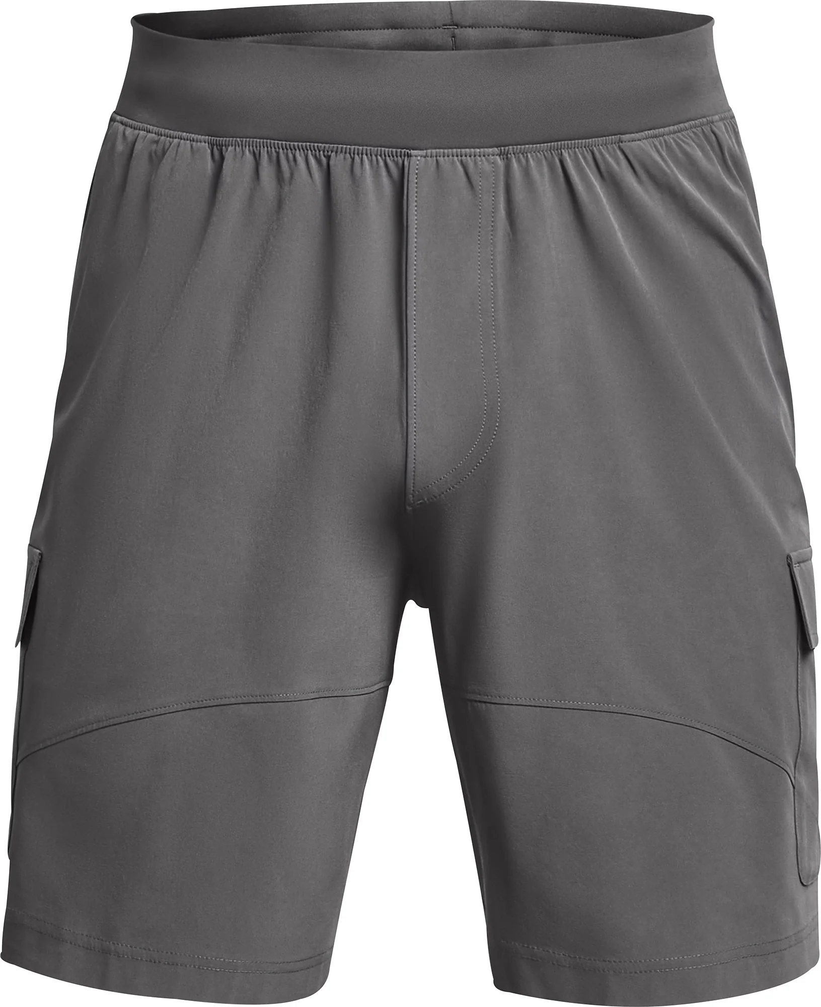 Under Armour Stretch Woven Cargo Mens Training Shorts - Grey - Image 3