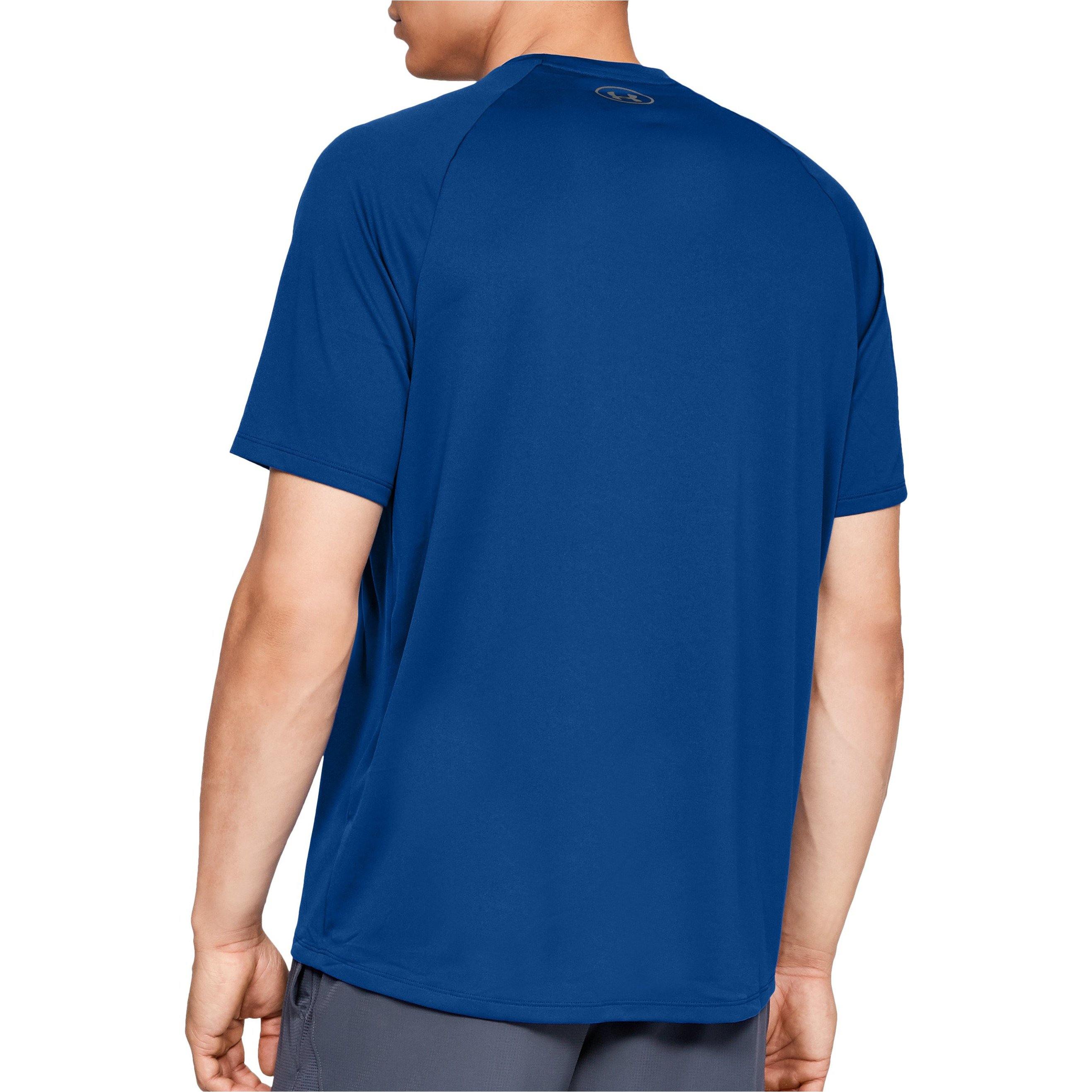 Under Armour Tech 2.0 Short Sleeve Mens Training Top - Blue - Image 3