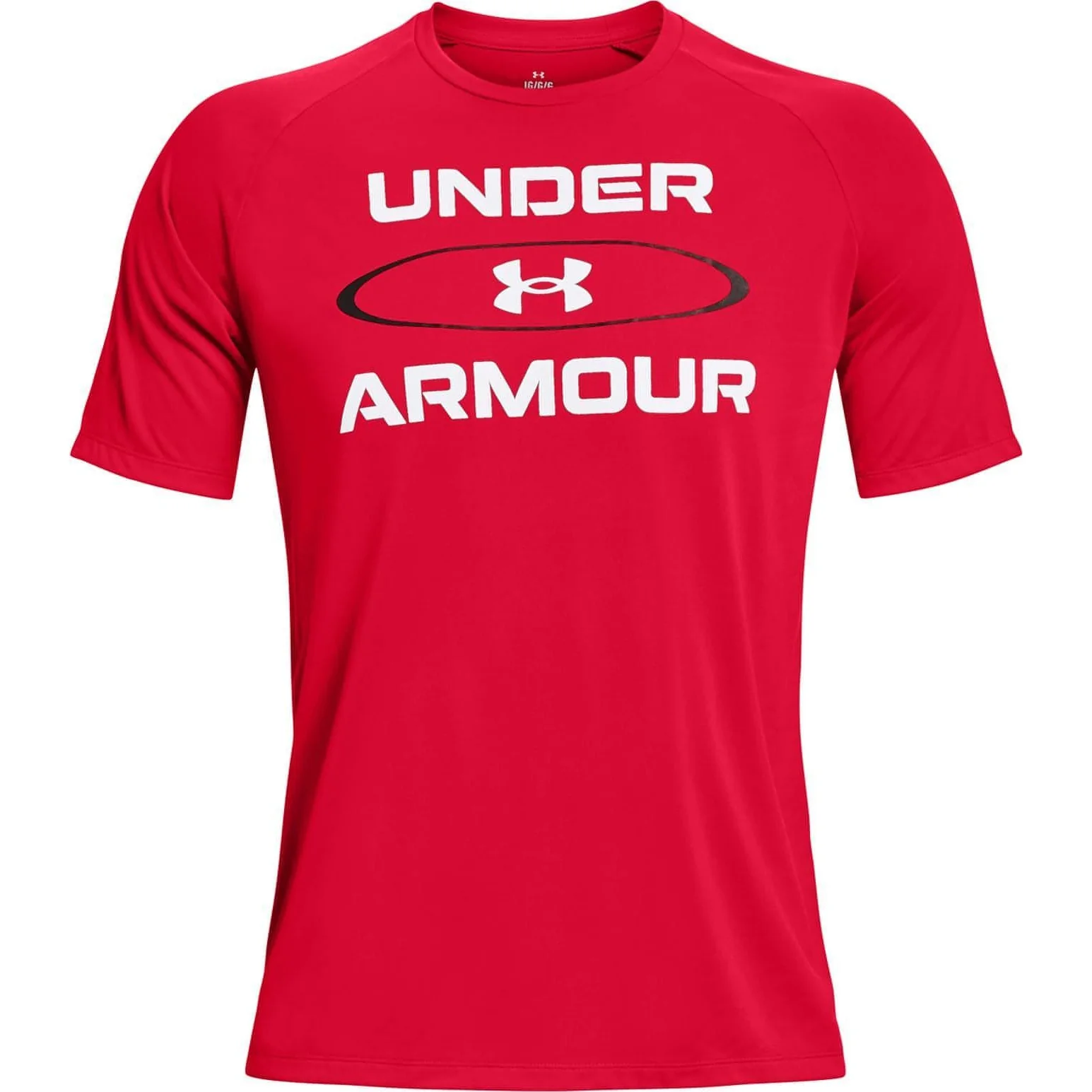 Under Armour Tech 2.0 Wordmark Graphic Short Sleeve Mens Training Top - Red - Image 4