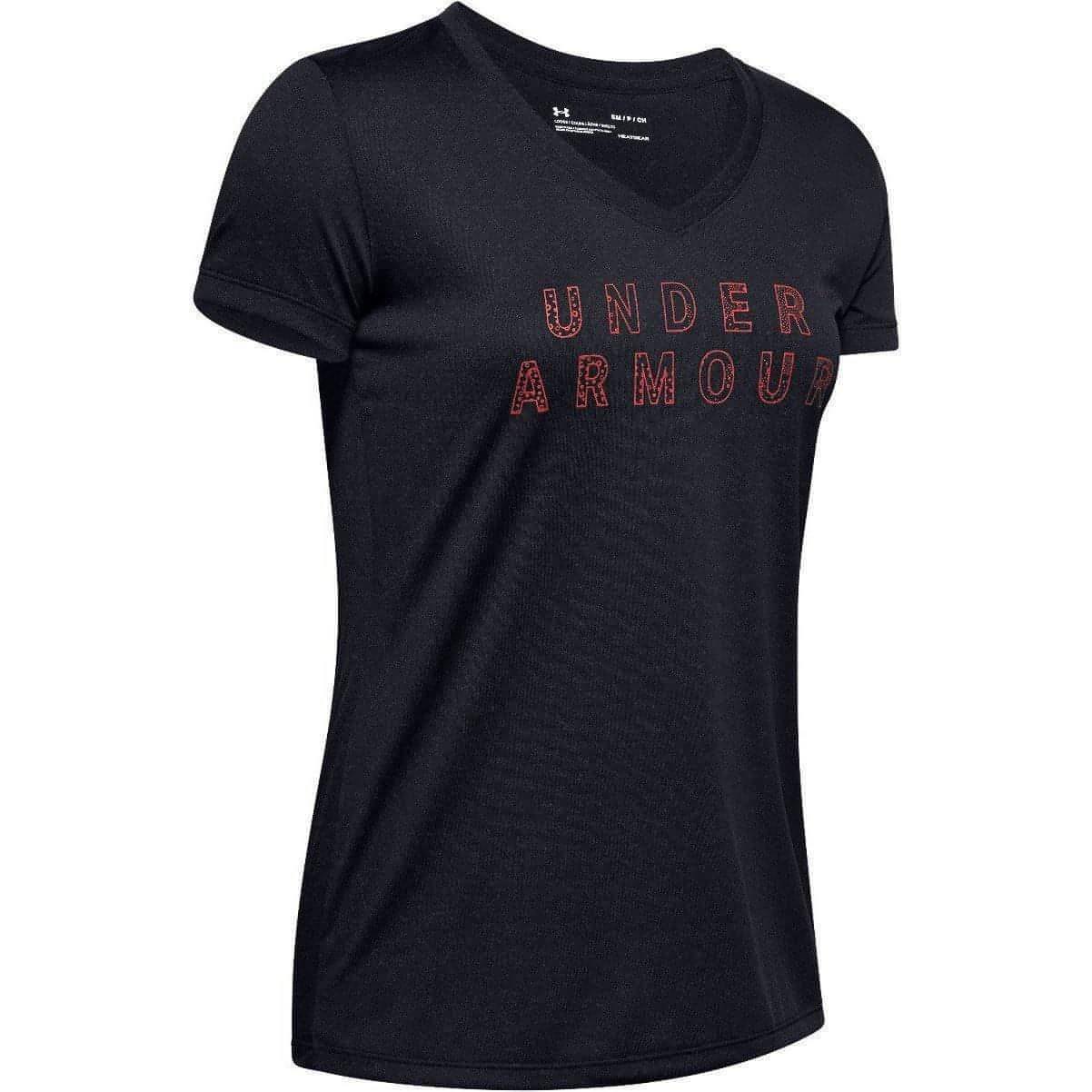 Under Armour Tech Graphic Short Sleeve Womens Training Top - Black - Image 4
