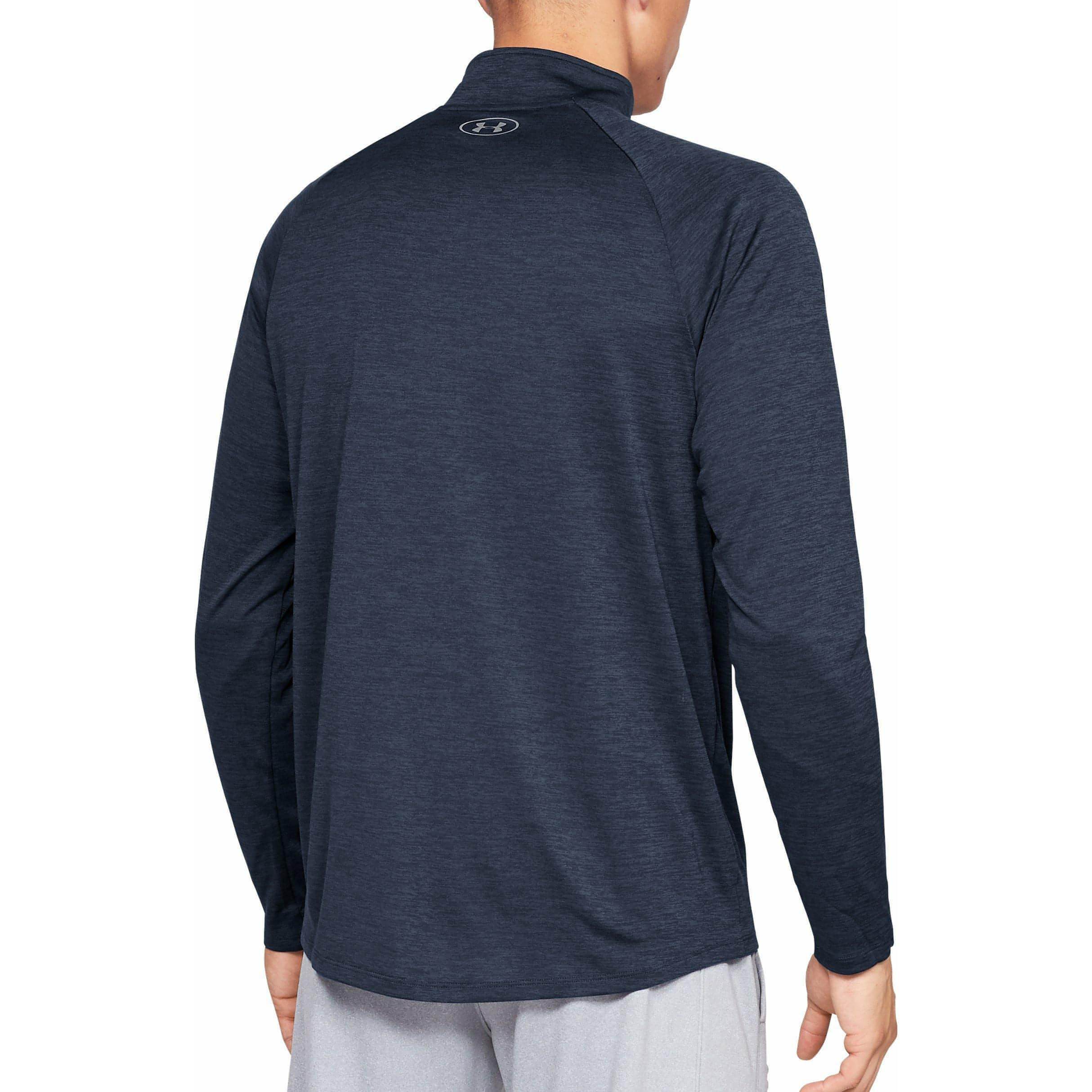Under Armour Tech Half Zip Long Sleeve Mens Training Top - Navy - Image 2