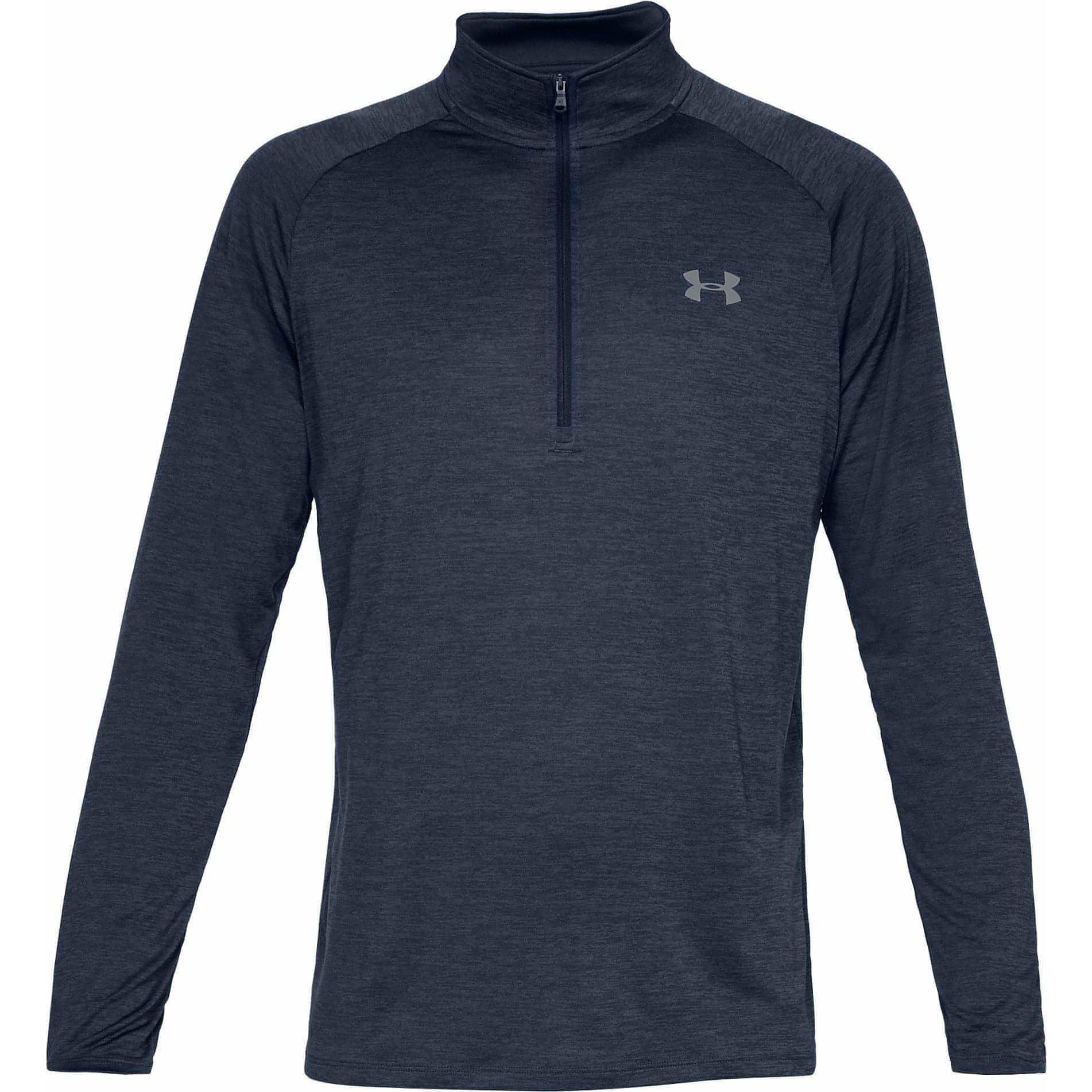 Under Armour Tech Half Zip Long Sleeve Mens Training Top - Navy - Image 3