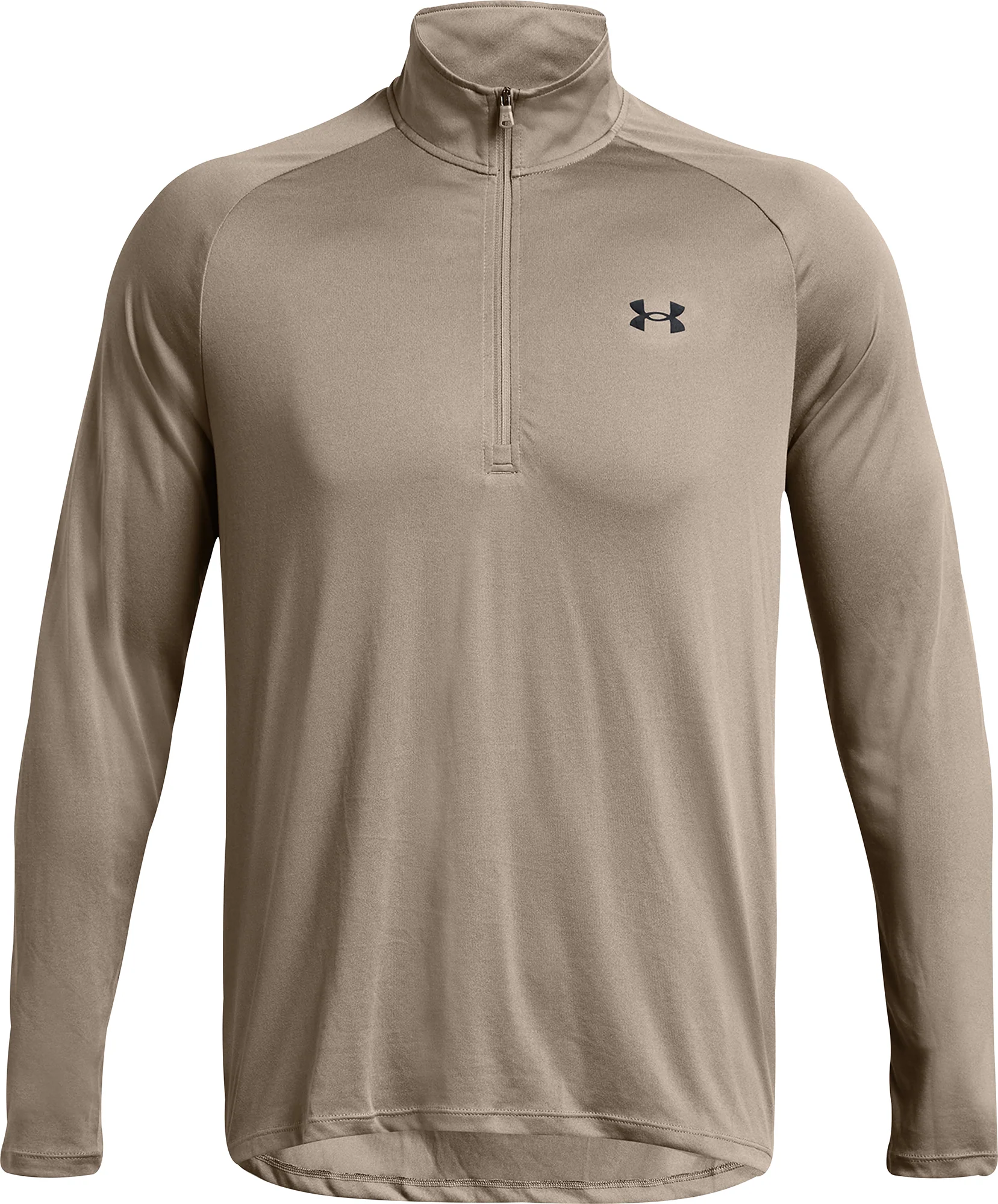 Under Armour Tech Half Zip Long Sleeve Mens Training Top - Brown - Image 3