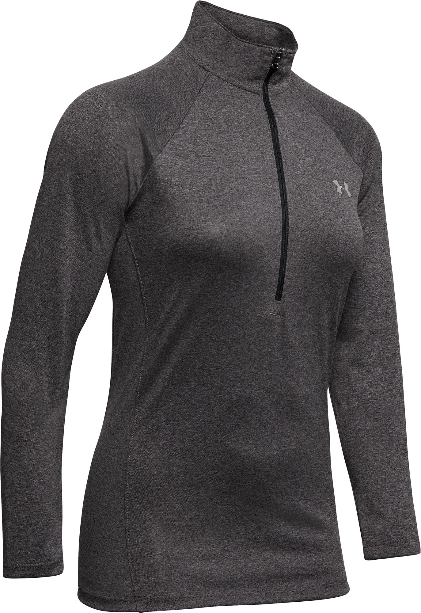 Under Armour Tech Half Zip Long Sleeve Womens Training Top - Grey - Image 4
