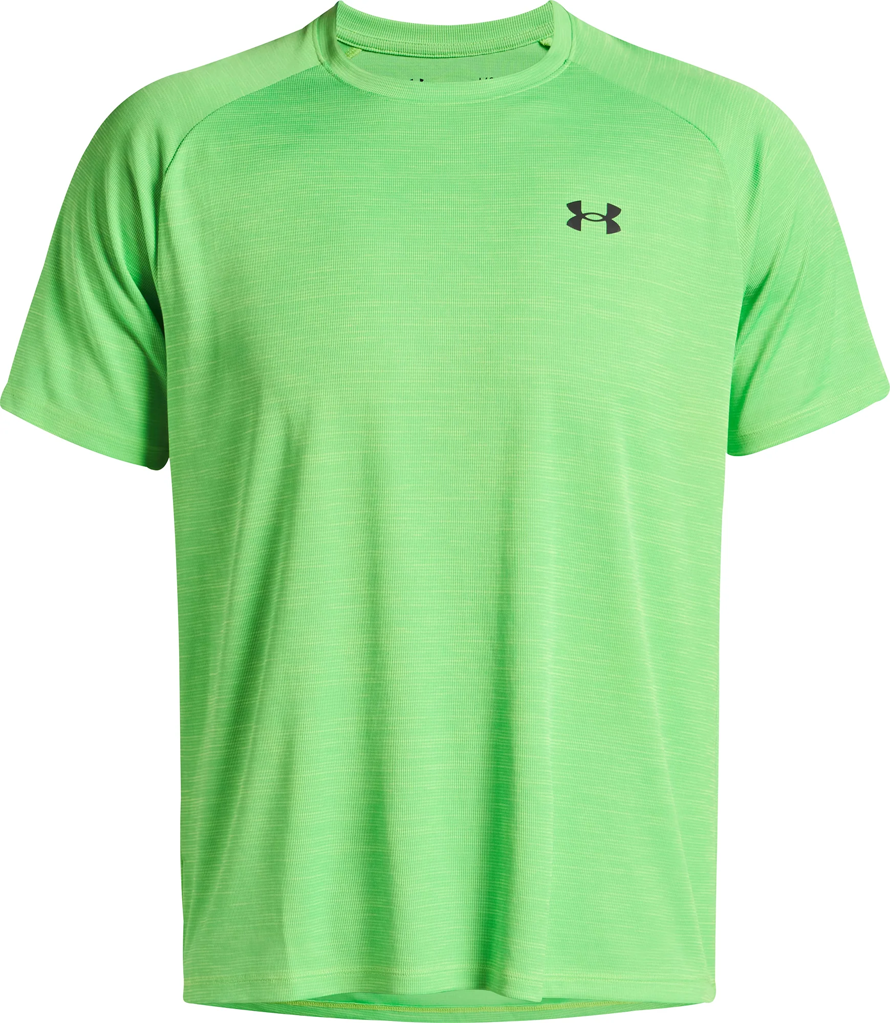 Under Armour Tech Textured Short Sleeve Mens Training Top - Green - Image 3