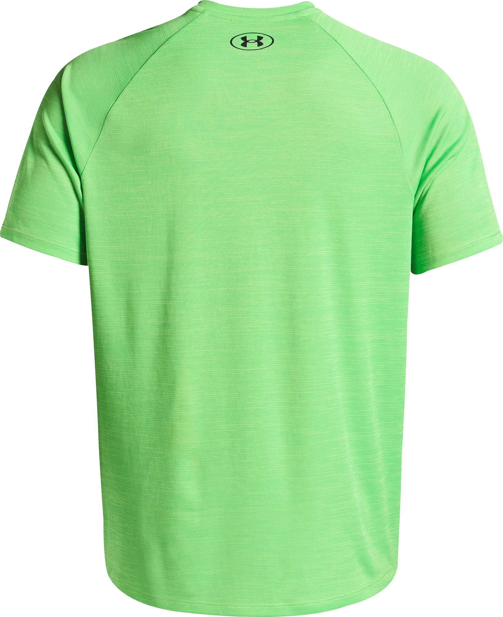 Under Armour Tech Textured Short Sleeve Mens Training Top - Green - Image 4