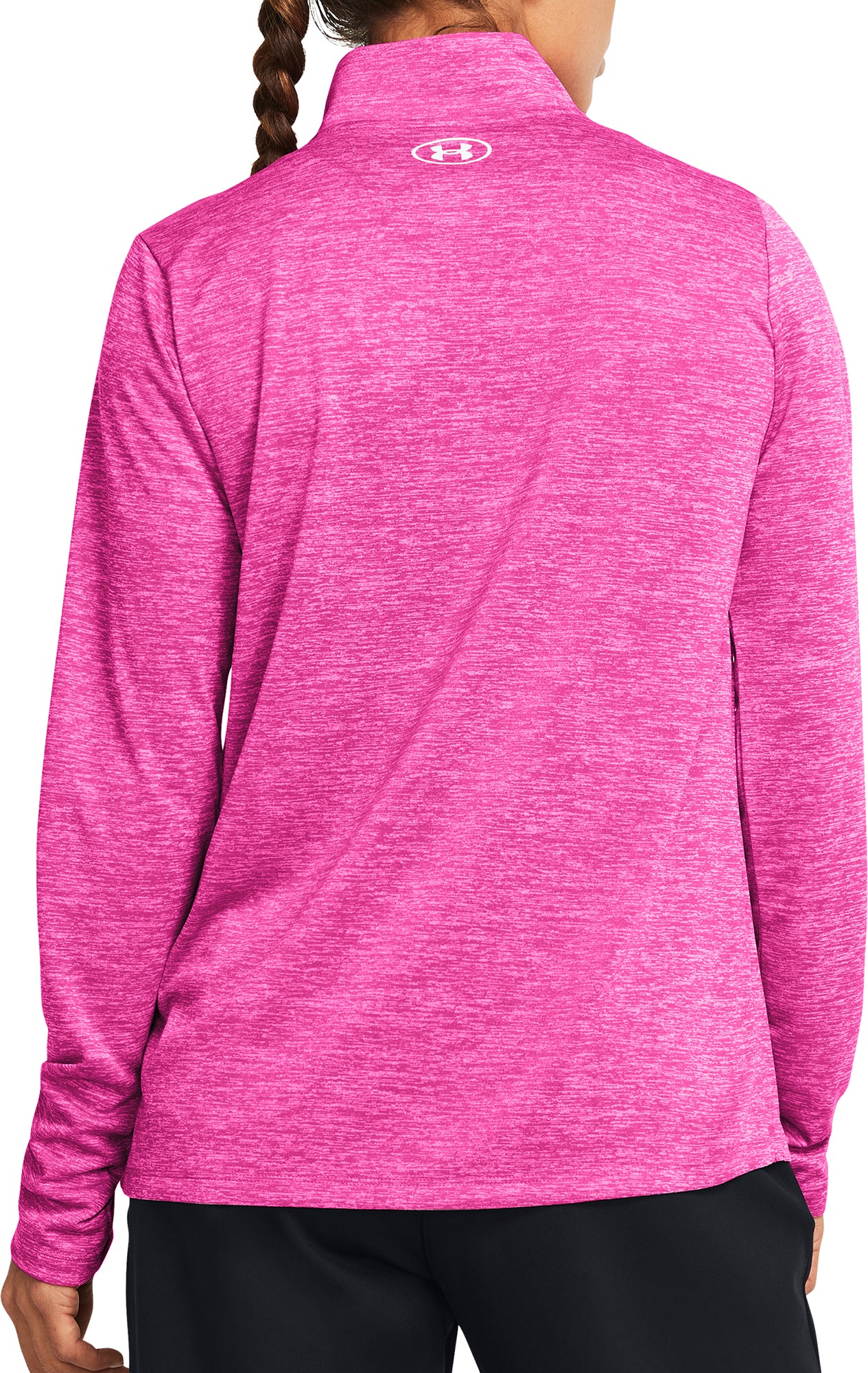 Under Armour Tech Twist Half Zip Long Sleeve Womens Training Top - Pink - Image 2