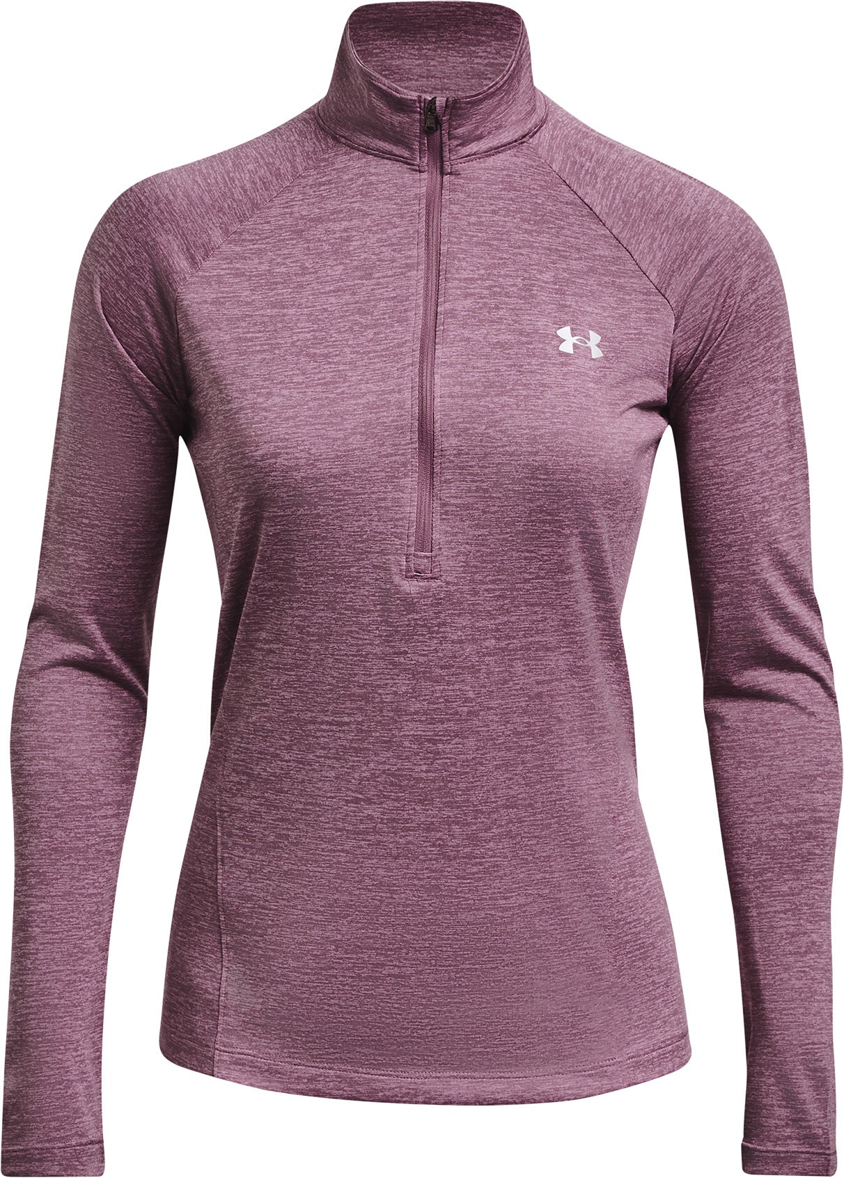 Under Armour Tech Twist Half Zip Long Sleeve Womens Training Top - Purple - Image 4