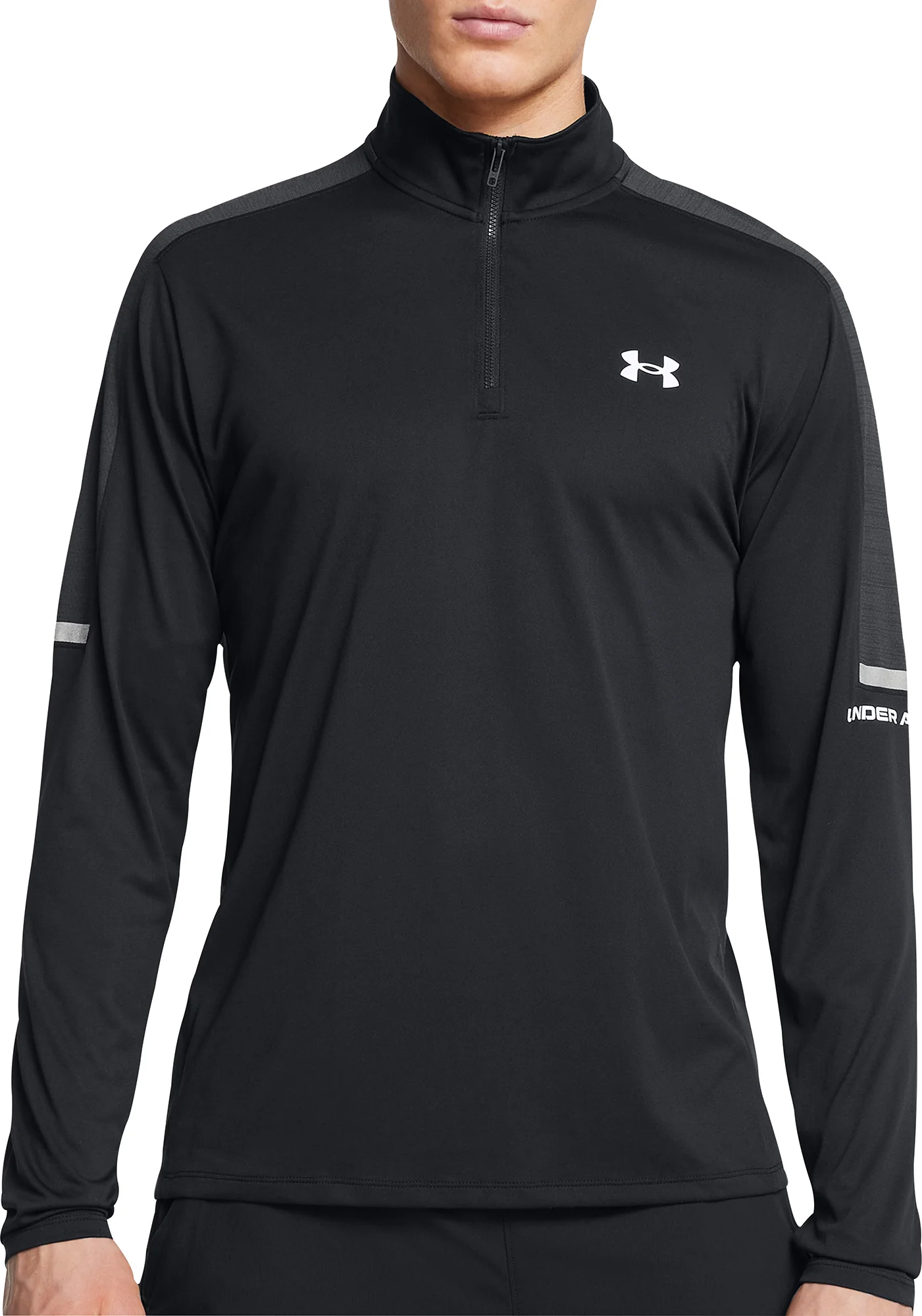 Under Armour Tech Utility Half Zip Long Sleeve Mens Running Top - Black