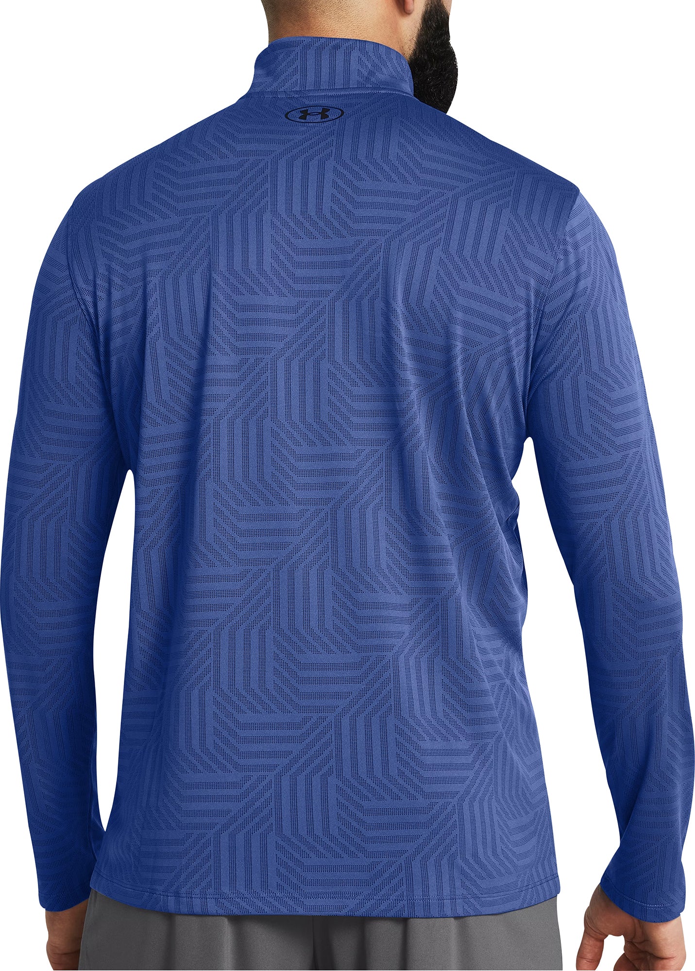 Under Armour Tech Vent Geotessa Half Zip Long Sleeve Mens Running Top - Blue - Image 2