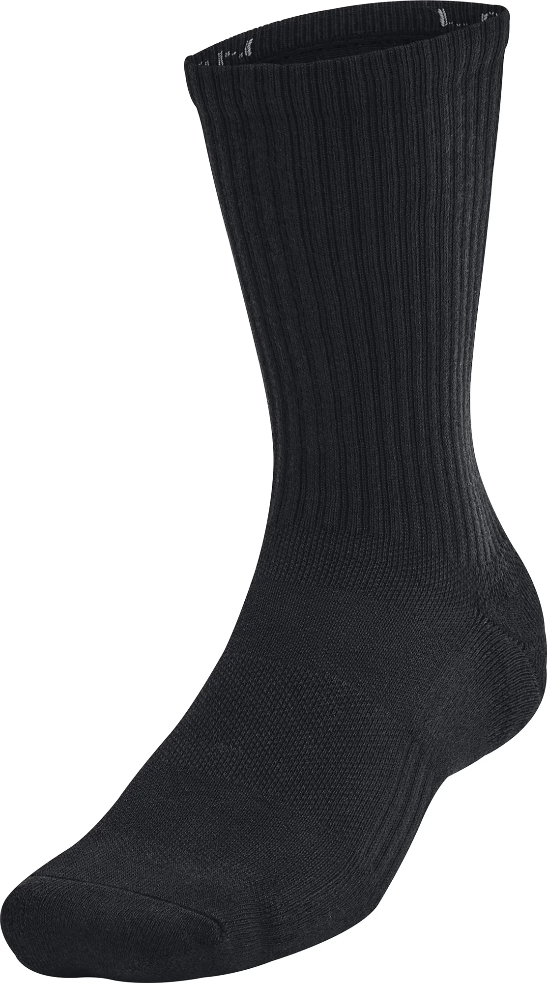 Under Armour Training Cotton (3 Pack) Crew Socks - Black - Image 2