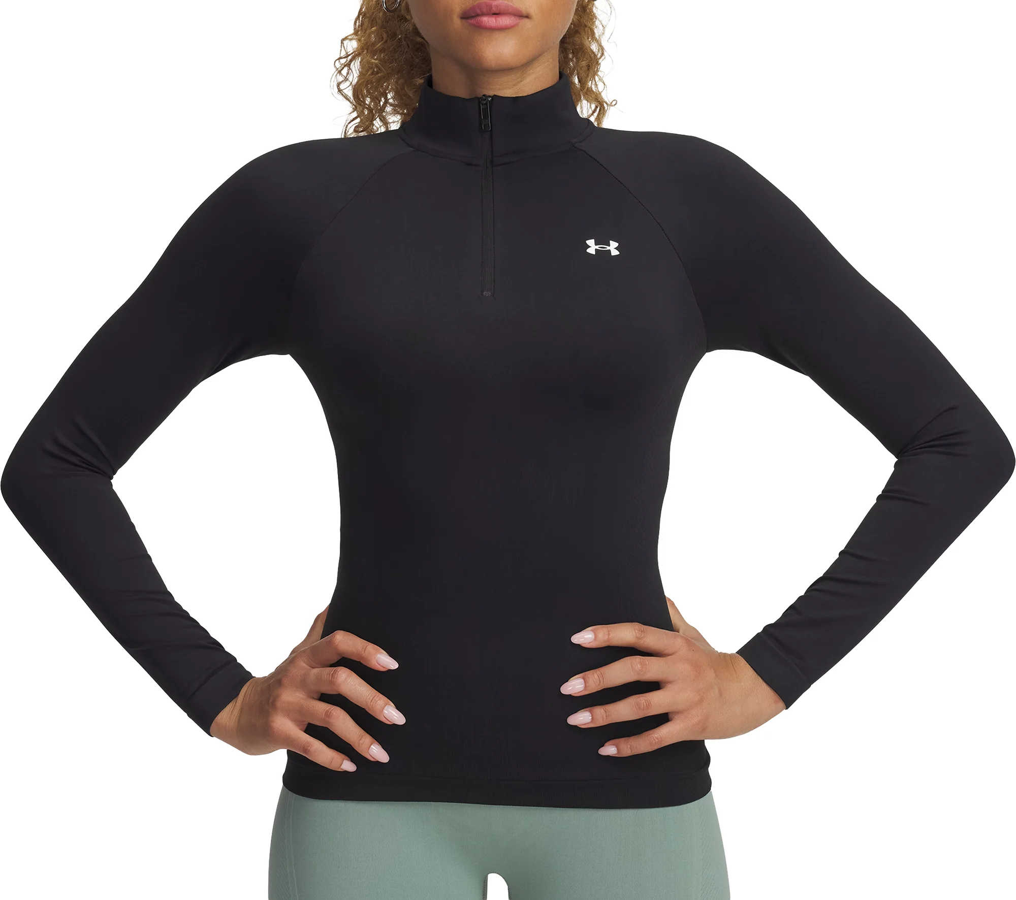 Under Armour Vanish Seamless Half Zip Long Sleeve Womens Running Top - Black