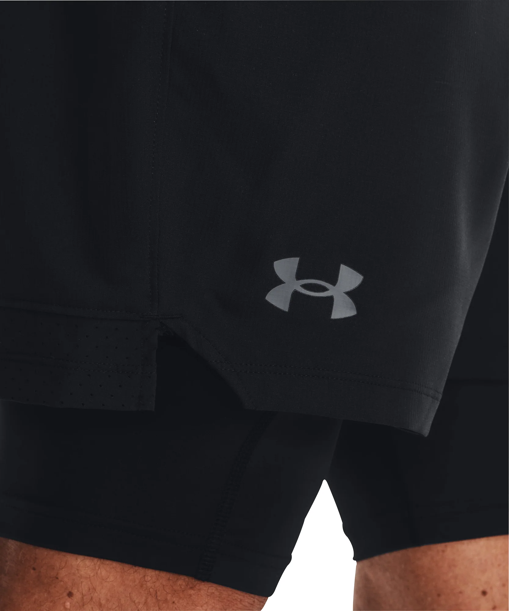 Under Armour Vanish Woven 2 In 1 Mens Training Shorts - Black - Image 3