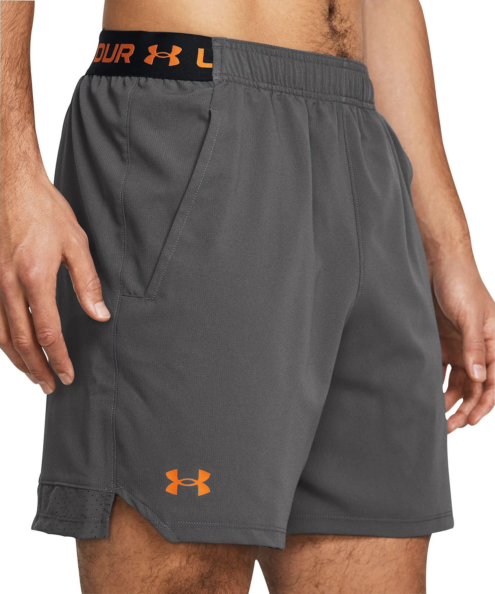 Under Armour Vanish Woven 6 Inch Mens Training Shorts - Grey - Image 3