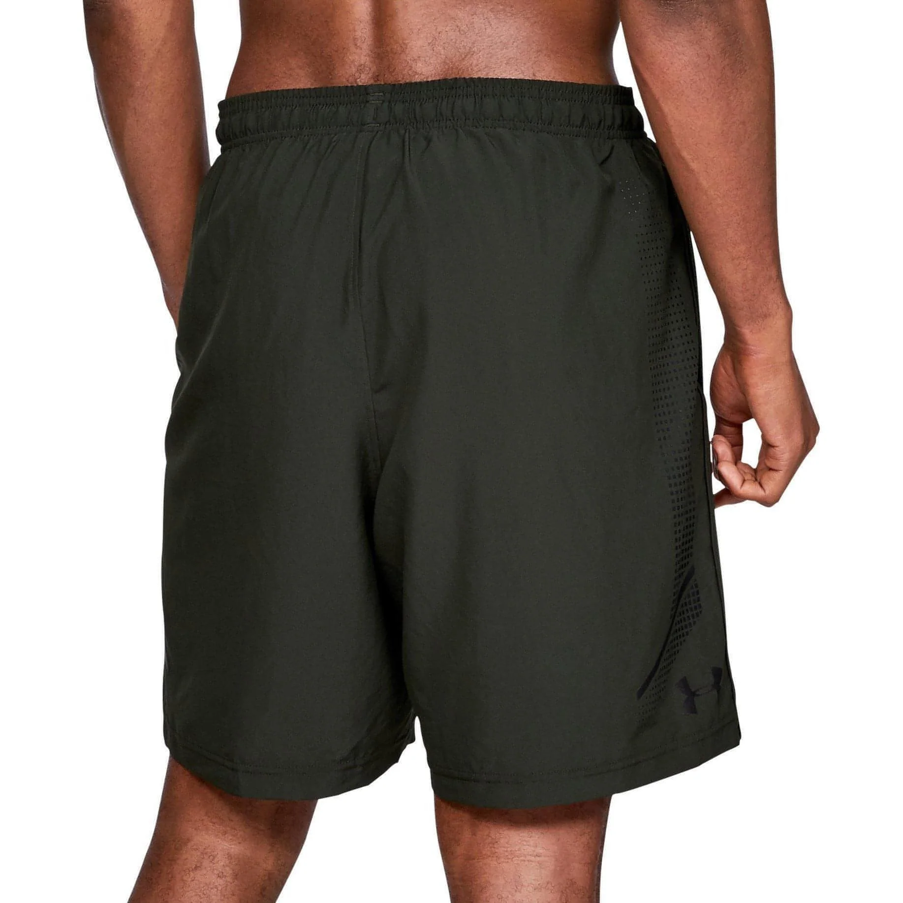 Under Armour Woven Graphic Mens Training Shorts - Green - Image 2