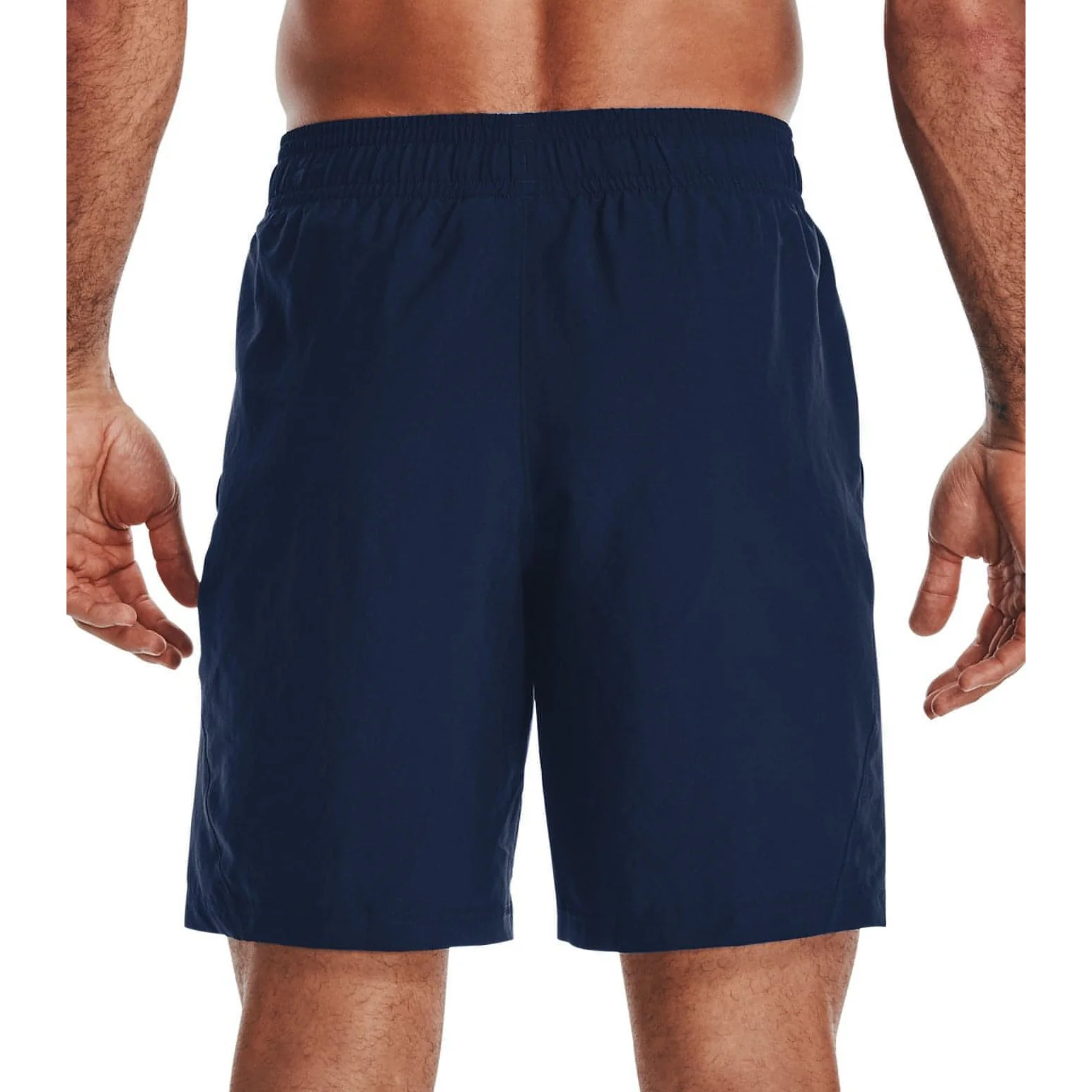 Under Armour Woven Graphic Wordmark Mens Training Shorts - Navy - Image 2